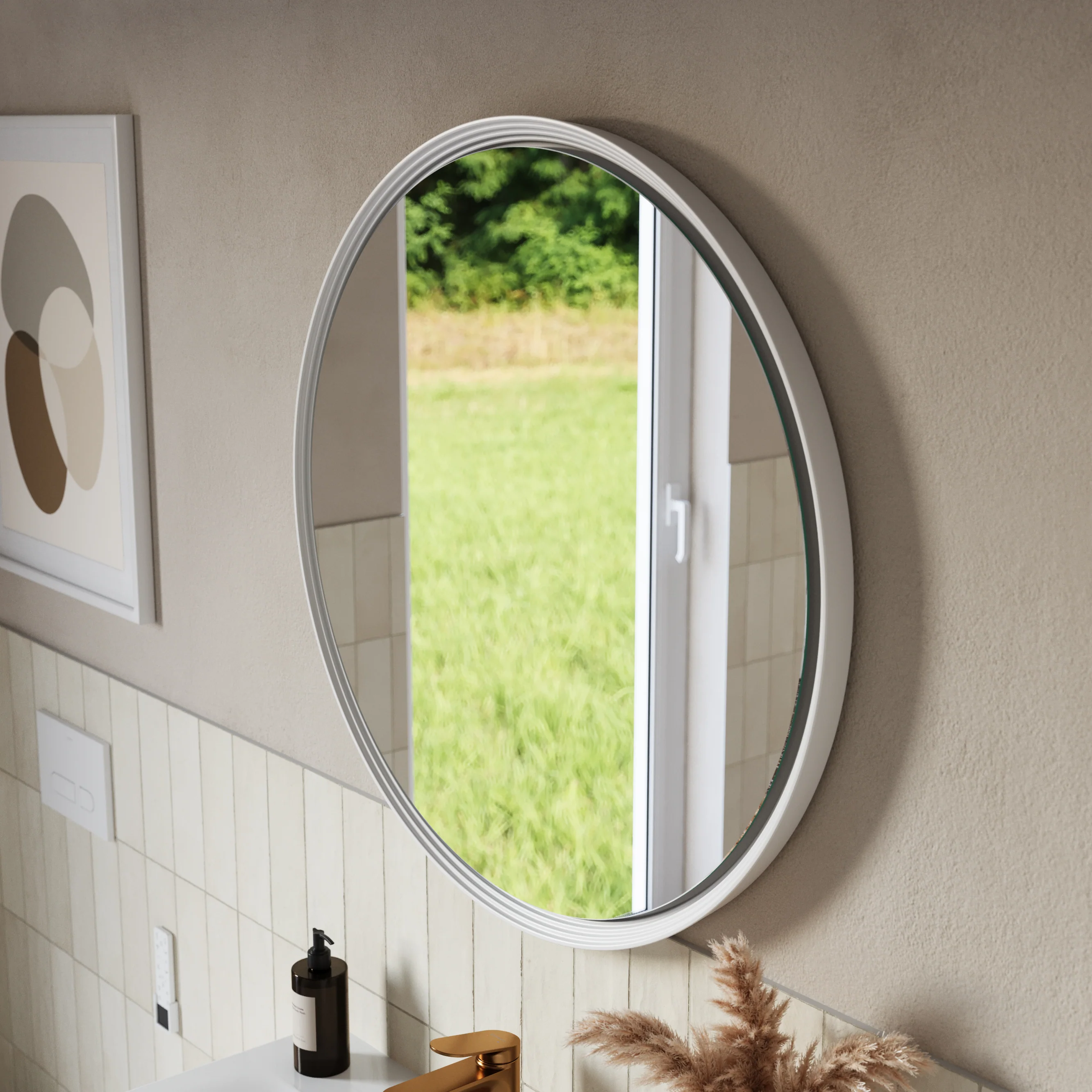 LED-badrumsspegel BELDIVO rund - 80 cm - Image 39
