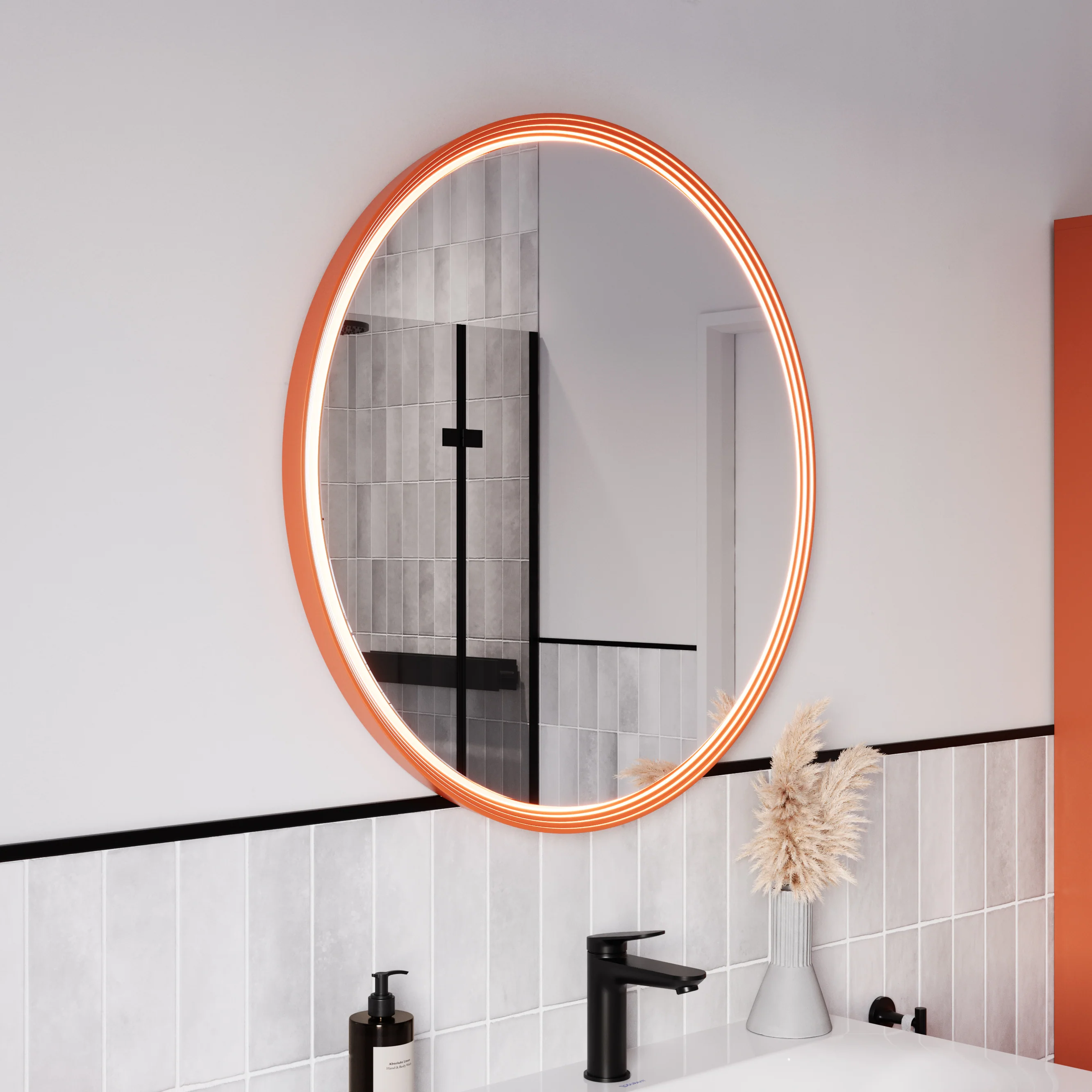LED-badrumsspegel BELDIVO rund - 80 cm - Image 7