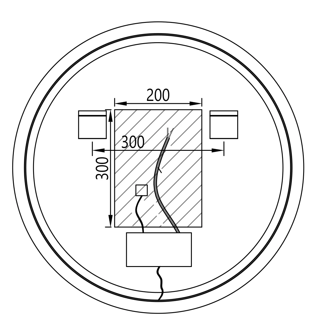 LED-ljusspegel 8232-2.0 Rund - Image 17