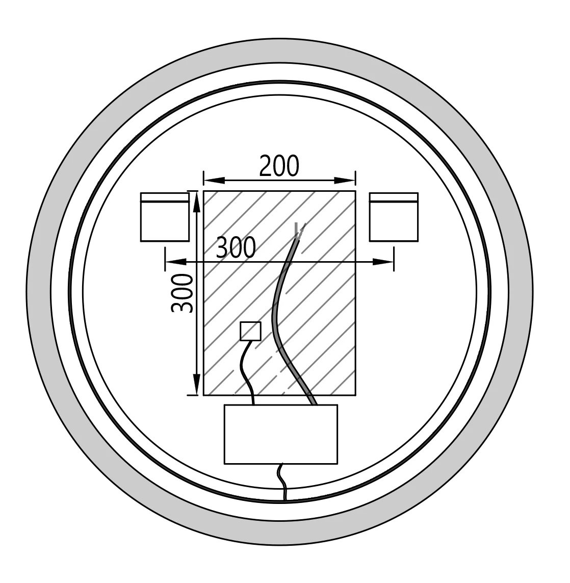 LED-ljusspegel 8232-2.0 Rund - Image 17