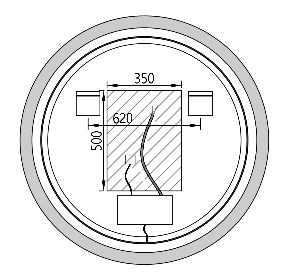 LED-ljusspegel 8232-2.0 Rund - Image 19