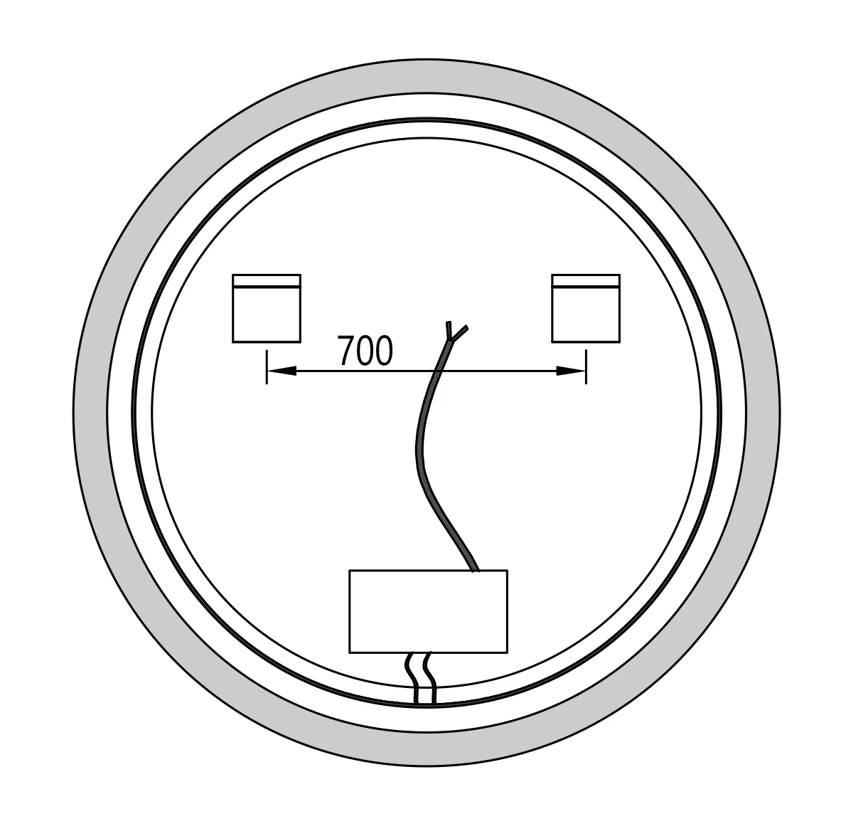 LED-ljusspegel 8232-2.0 Rund - Image 19