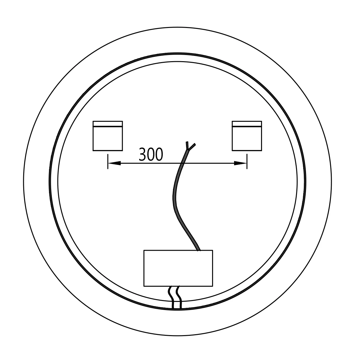LED ljusspegel 8232-2.0 Rund - Image 17