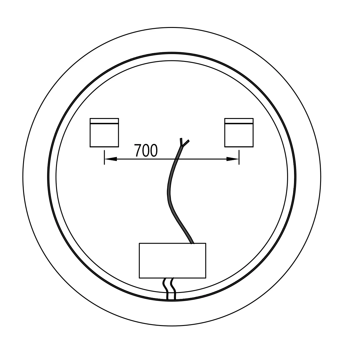 LED ljusspegel 8232-2.0 Rund - Image 19