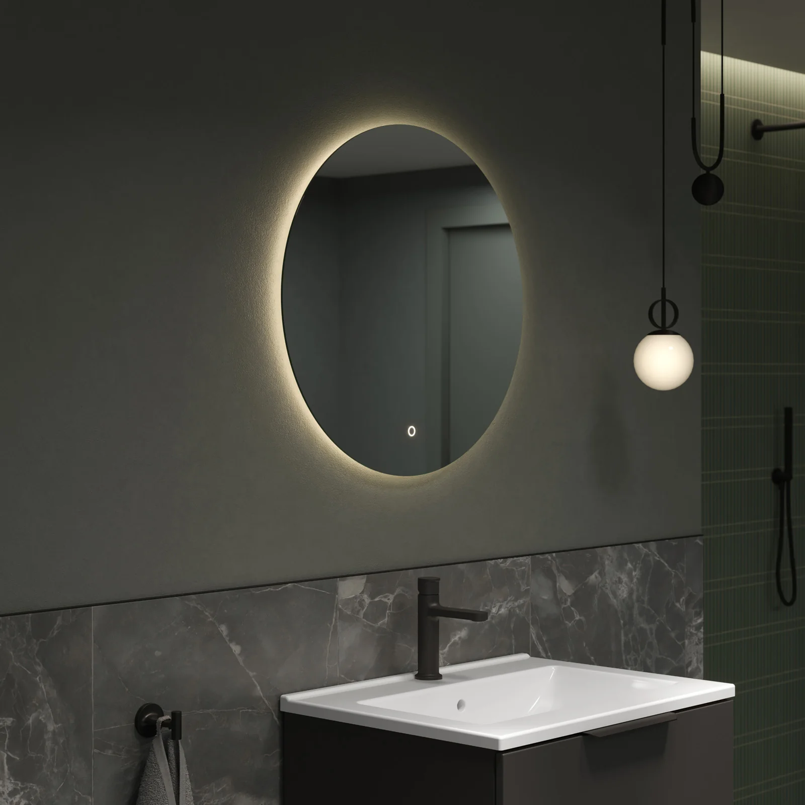 LED Light Mirror Badrumsspegel 2712 - Image 2