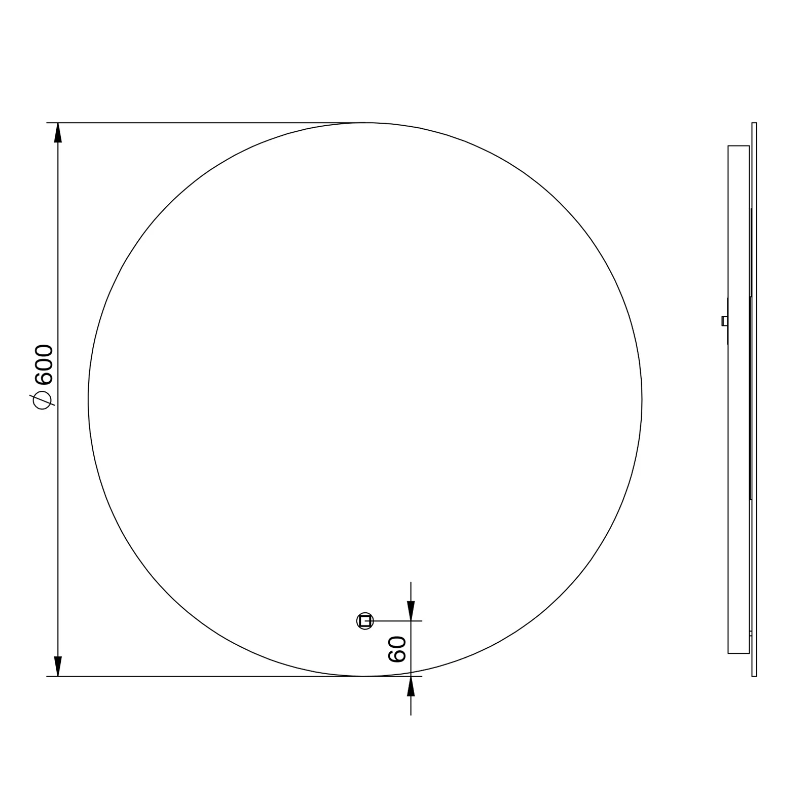 LED Light Mirror Badrumsspegel 2712 - Image 6