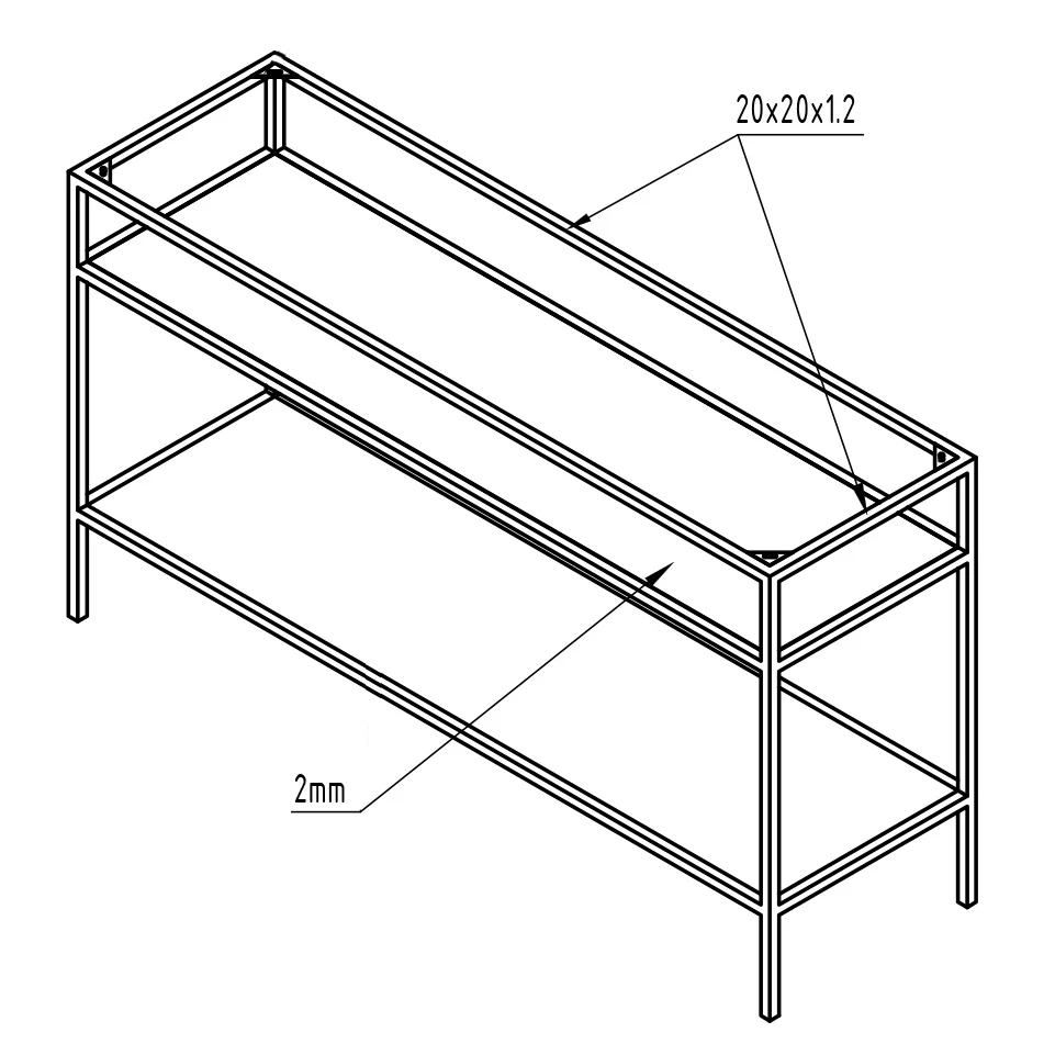 Tvättställ metallstativ 150S - Image 6