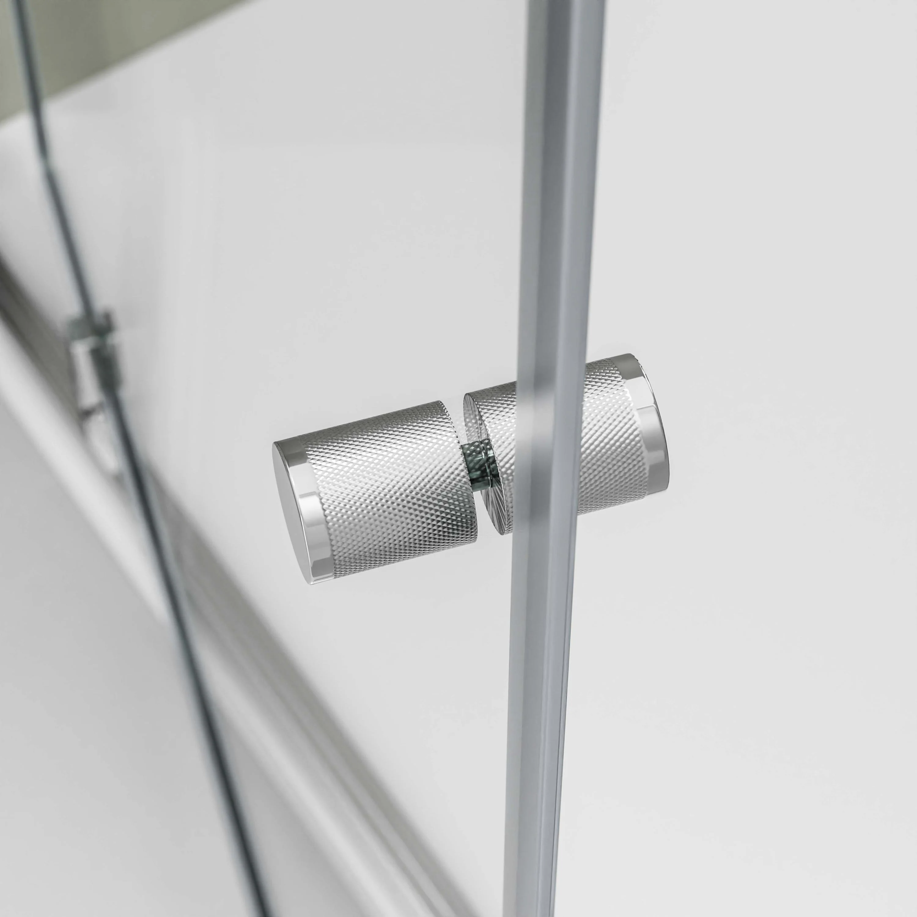 Nischdusch med svängdörr NT604 FLEX - 6 mm nano klar glas - profilfärg valbar - Image 8