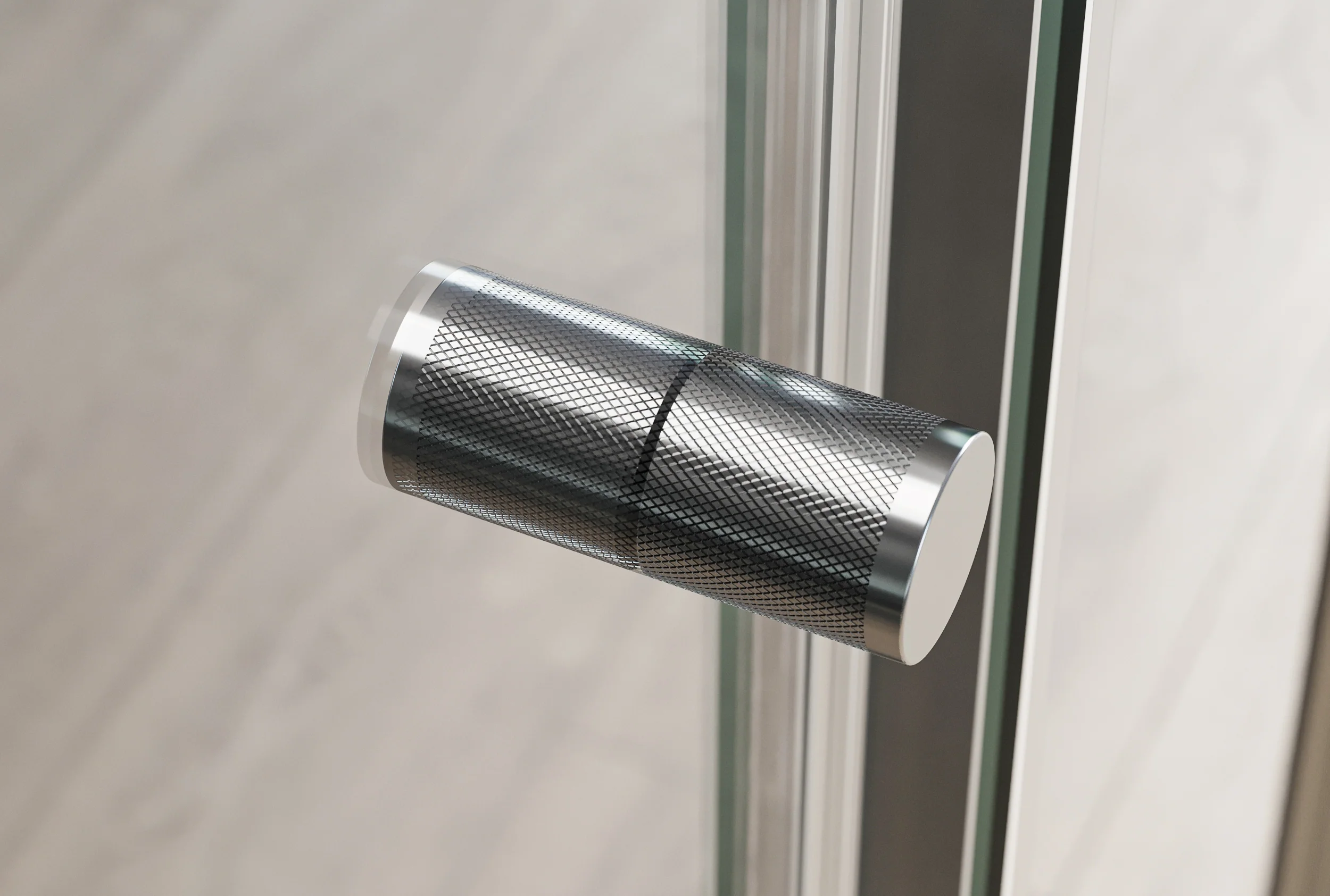 Nischdusch med svängdörr på fast panel NT606 FLEX - 6 mm nano klar glas - profilfärg valbar - Image 6