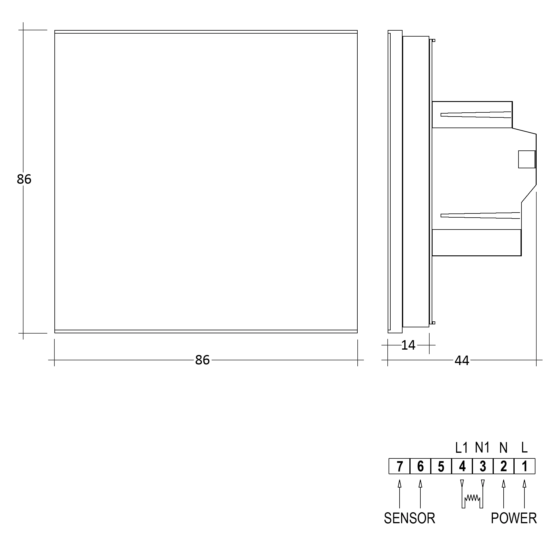 Termostat med pekskärm WL-6T - Image 2