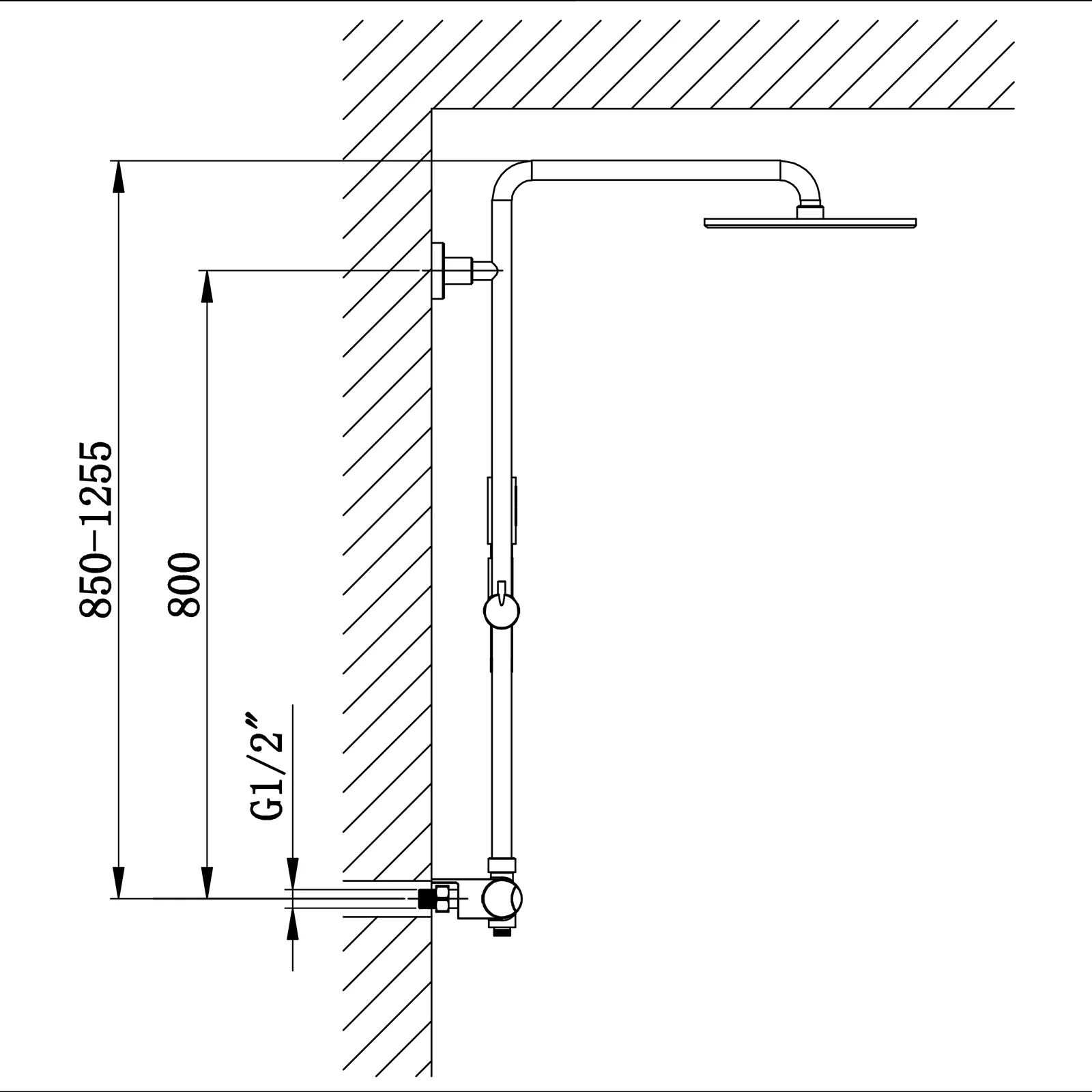 Design duschpelare termostat 8221 BASIC - Image 5