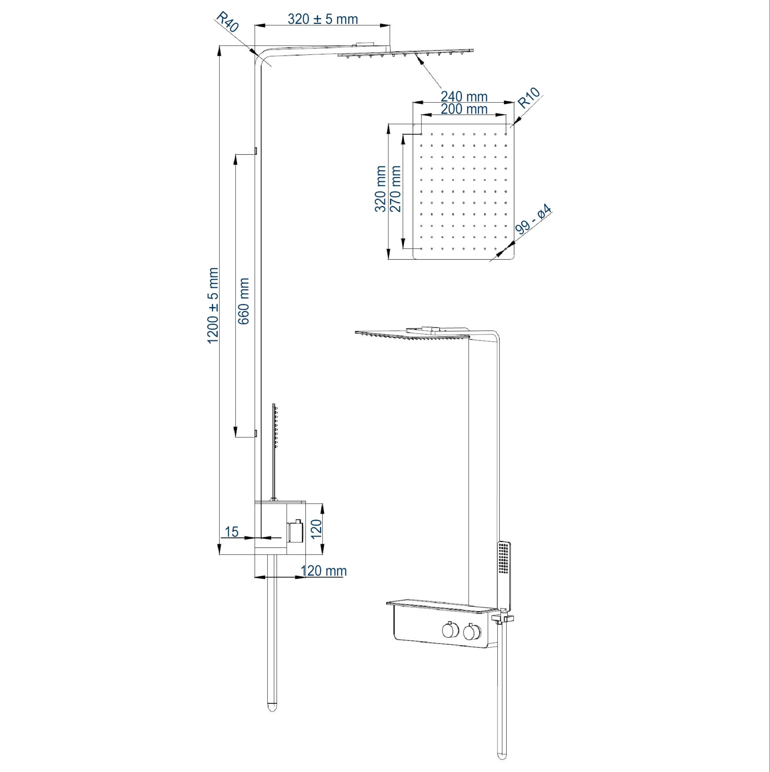 Duschsystem NT038 Pro - Image 4