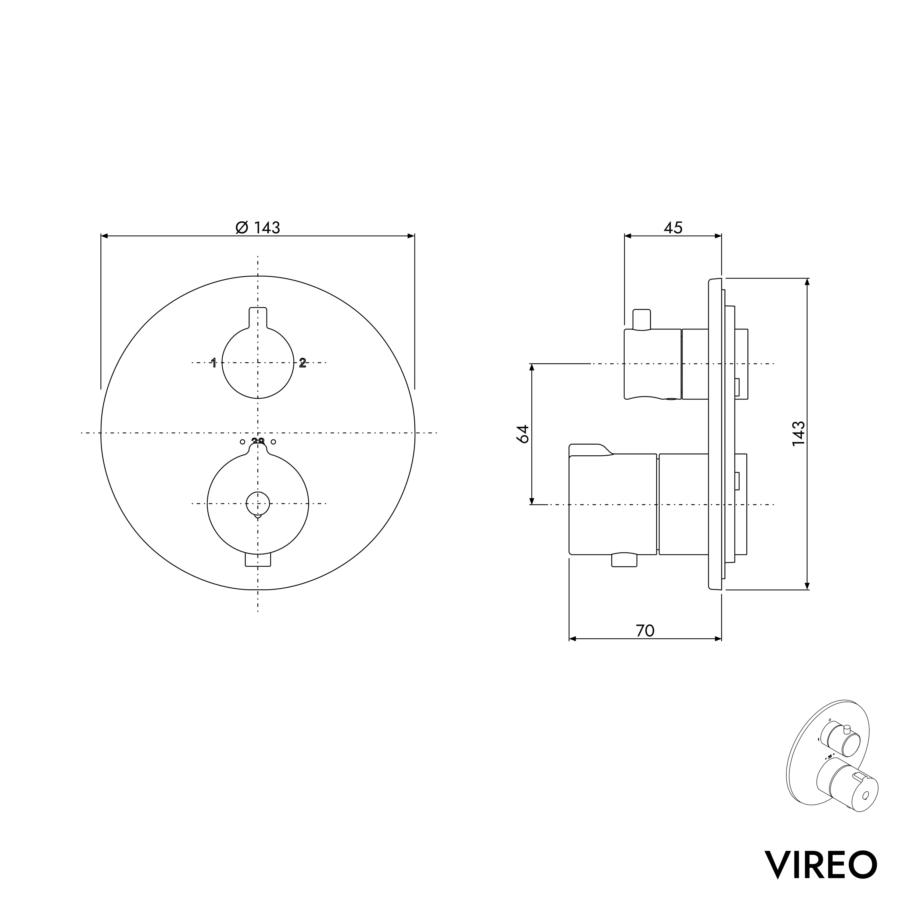 VIREO dold termostatarmatur - Image 7