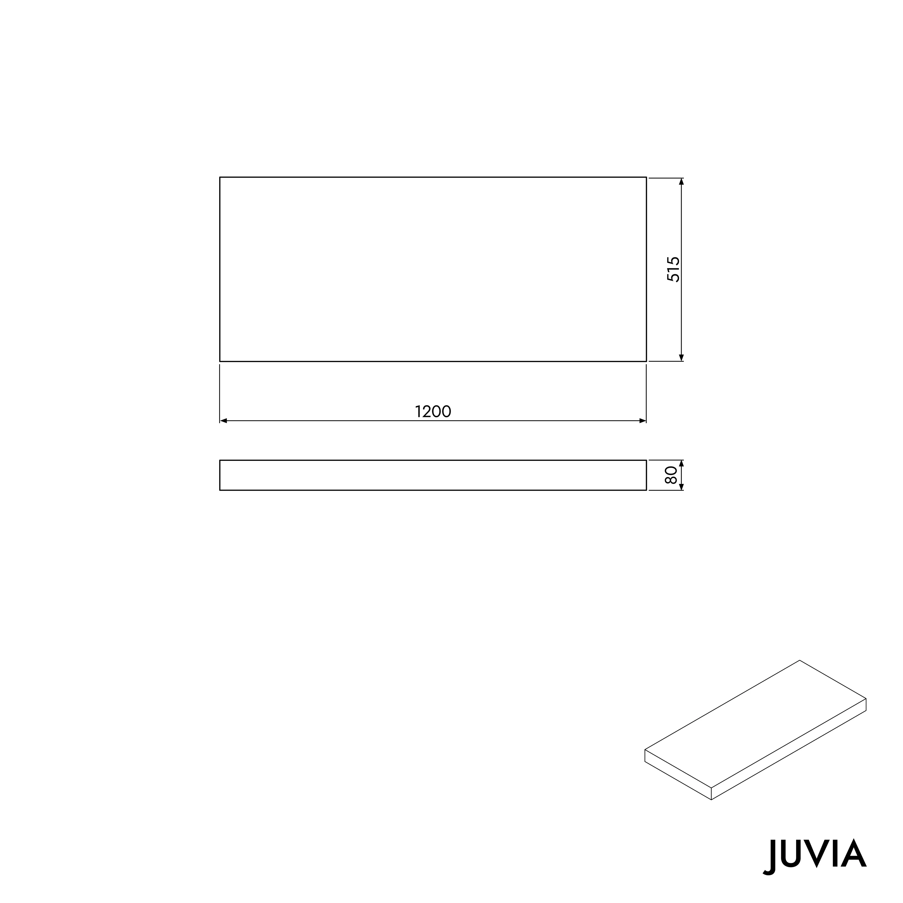 Tvättställskonsol JUVIA Slim 100 cm till 160 cm - Image 76