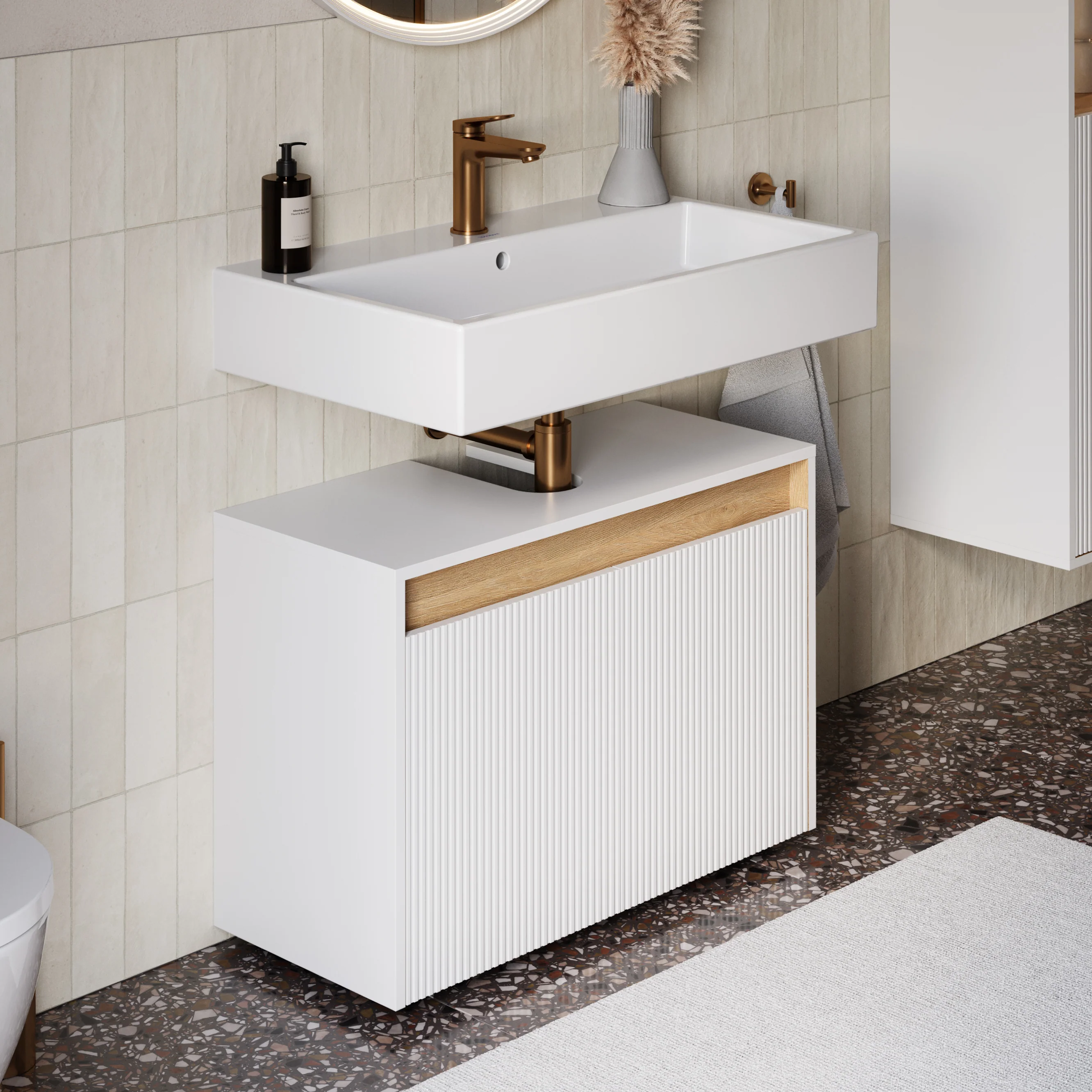 Tvättställsskåp BELDIVO 80 cm - Image 25