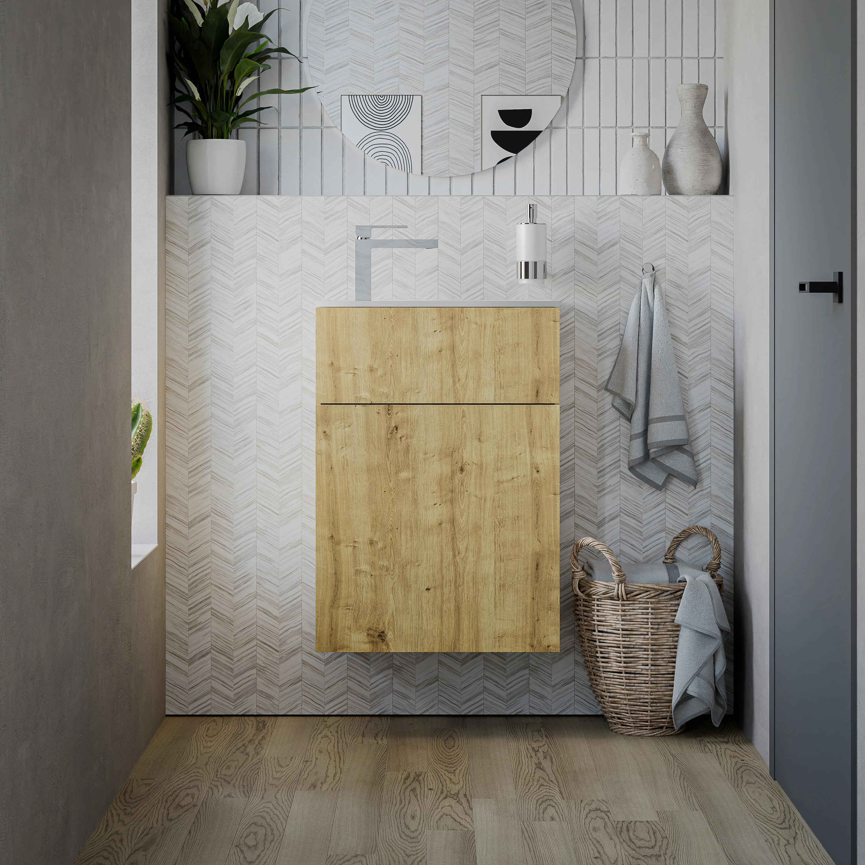 Tvättställsskåp KONDA 50 cm  - Image 19