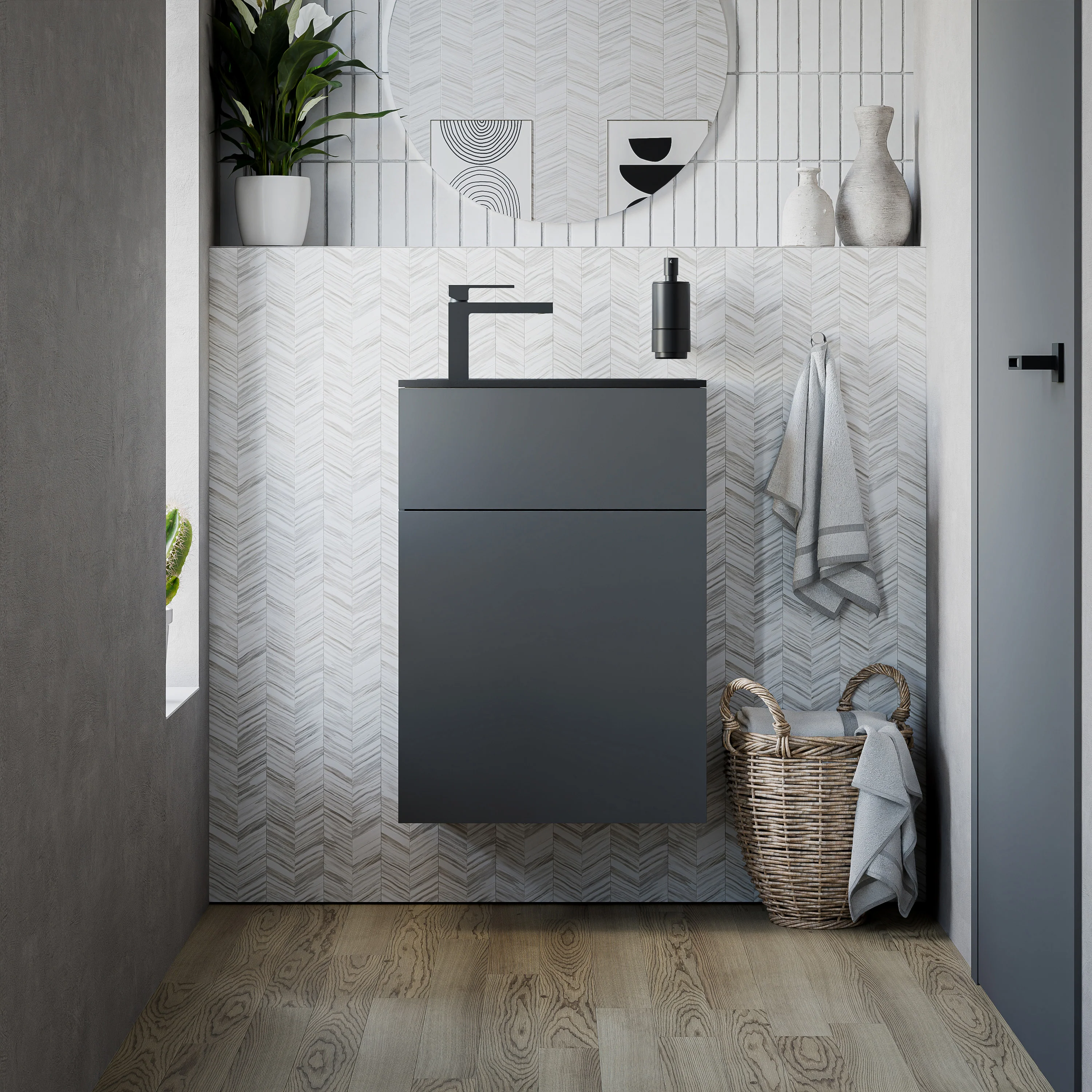 Tvättställsskåp KONDA 50 cm  - Image 25