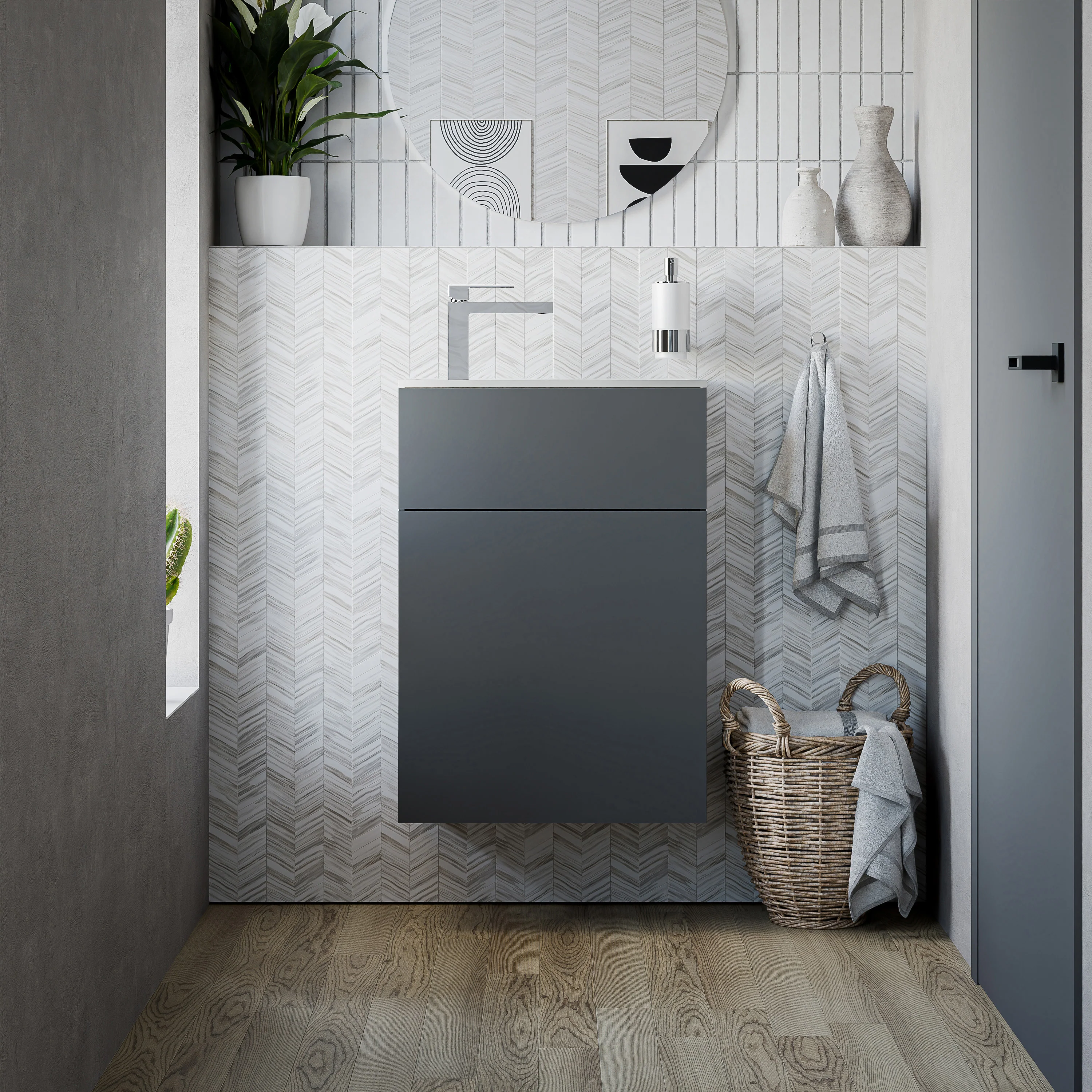 Tvättställsskåp KONDA 50 cm  - Image 31