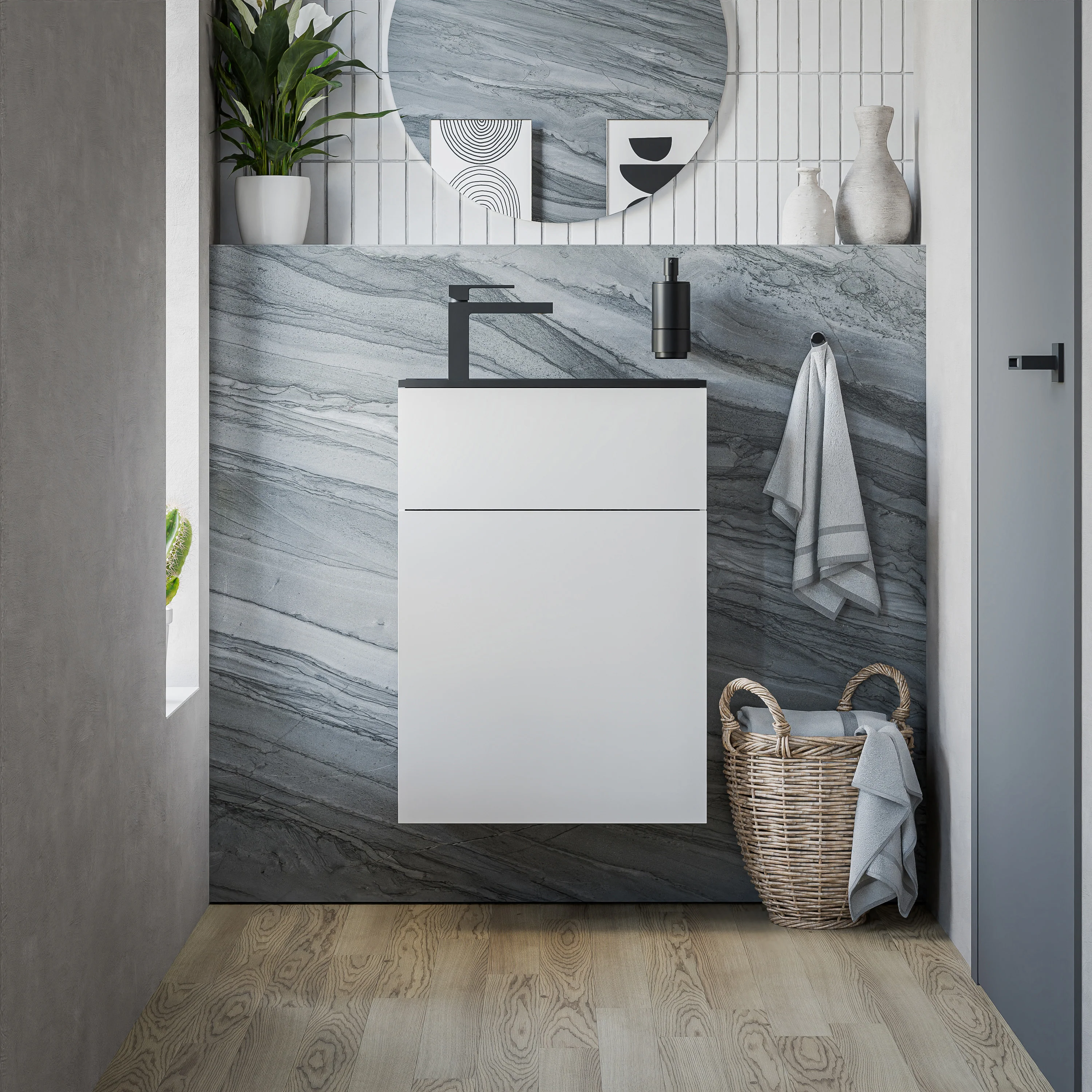 Tvättställsskåp KONDA 50 cm  - Image 37