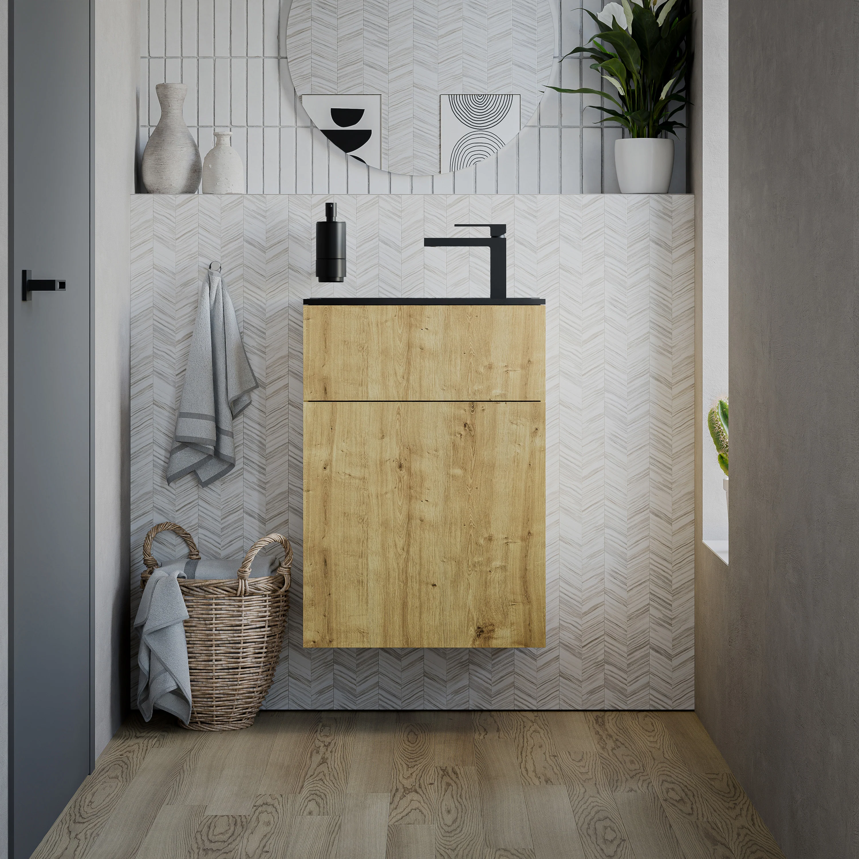 Tvättställsskåp KONDA 50 cm  - Image 13