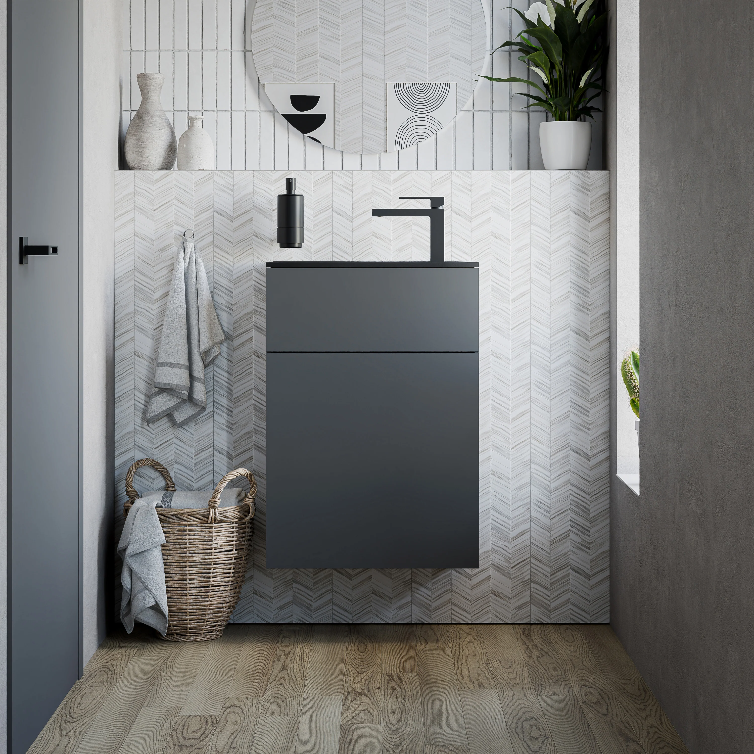 Tvättställsskåp KONDA 50 cm  - Image 25