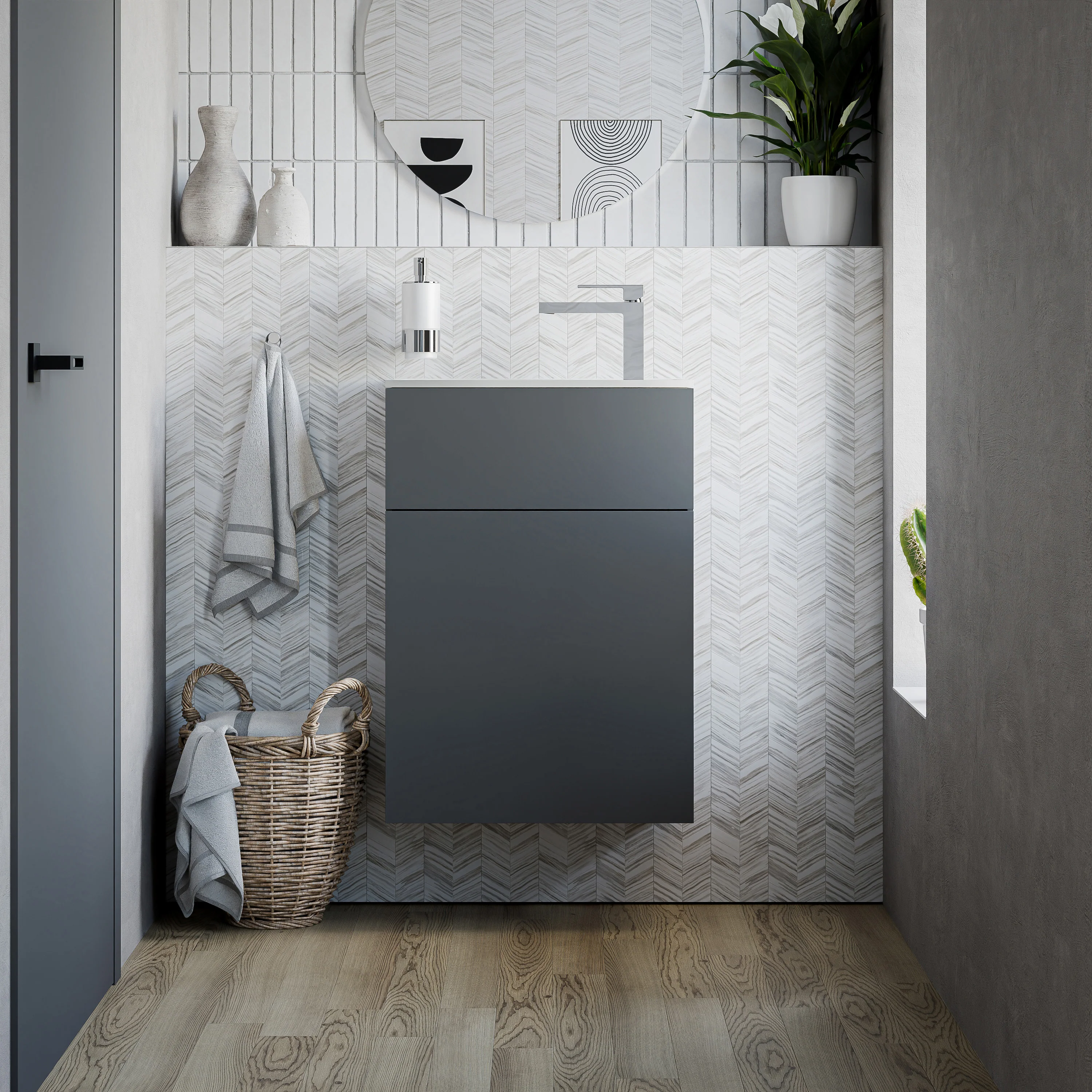 Tvättställsskåp KONDA 50 cm  - Image 31
