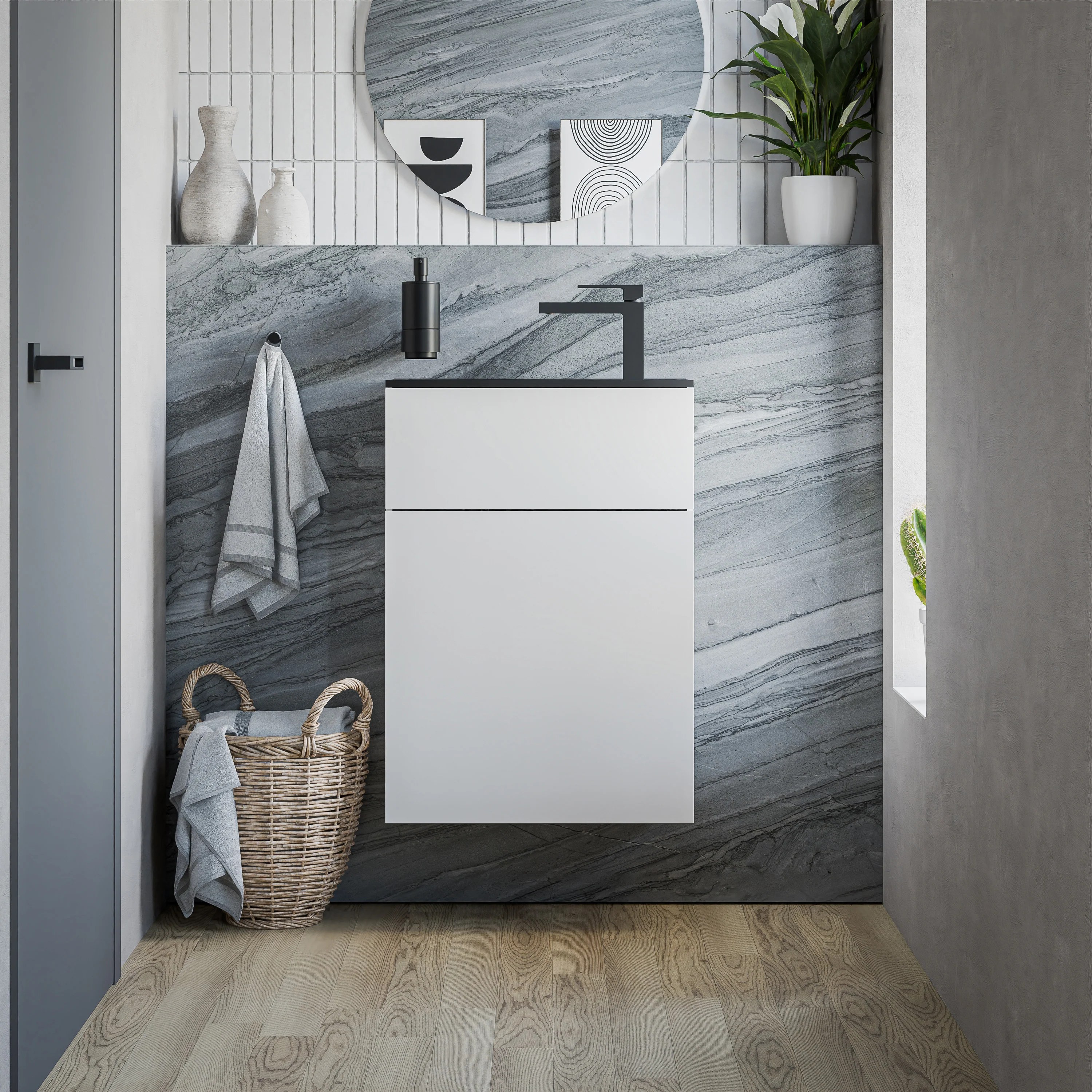 Tvättställsskåp KONDA 50 cm  - Image 37