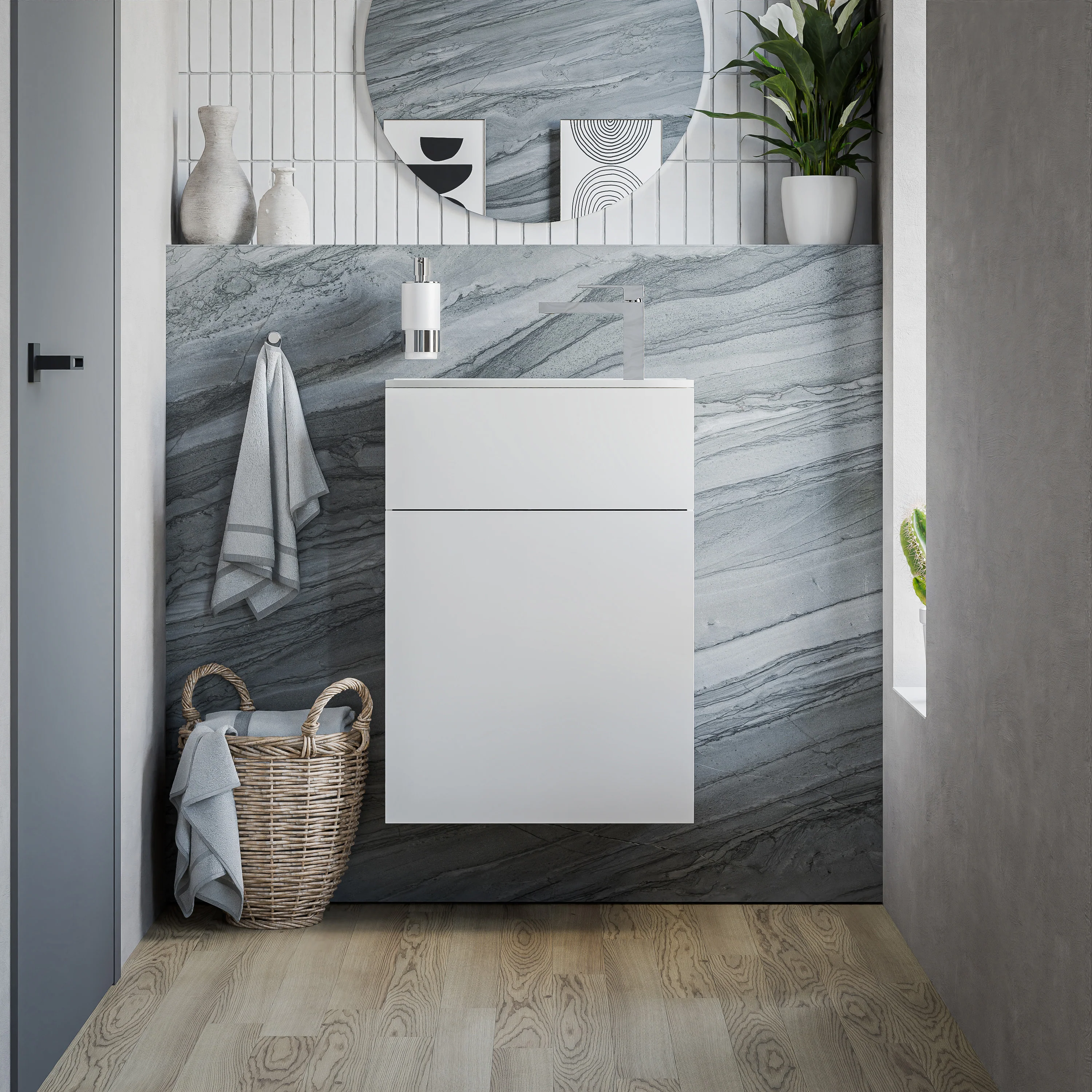 Tvättställsskåp KONDA 50 cm  - Image 43