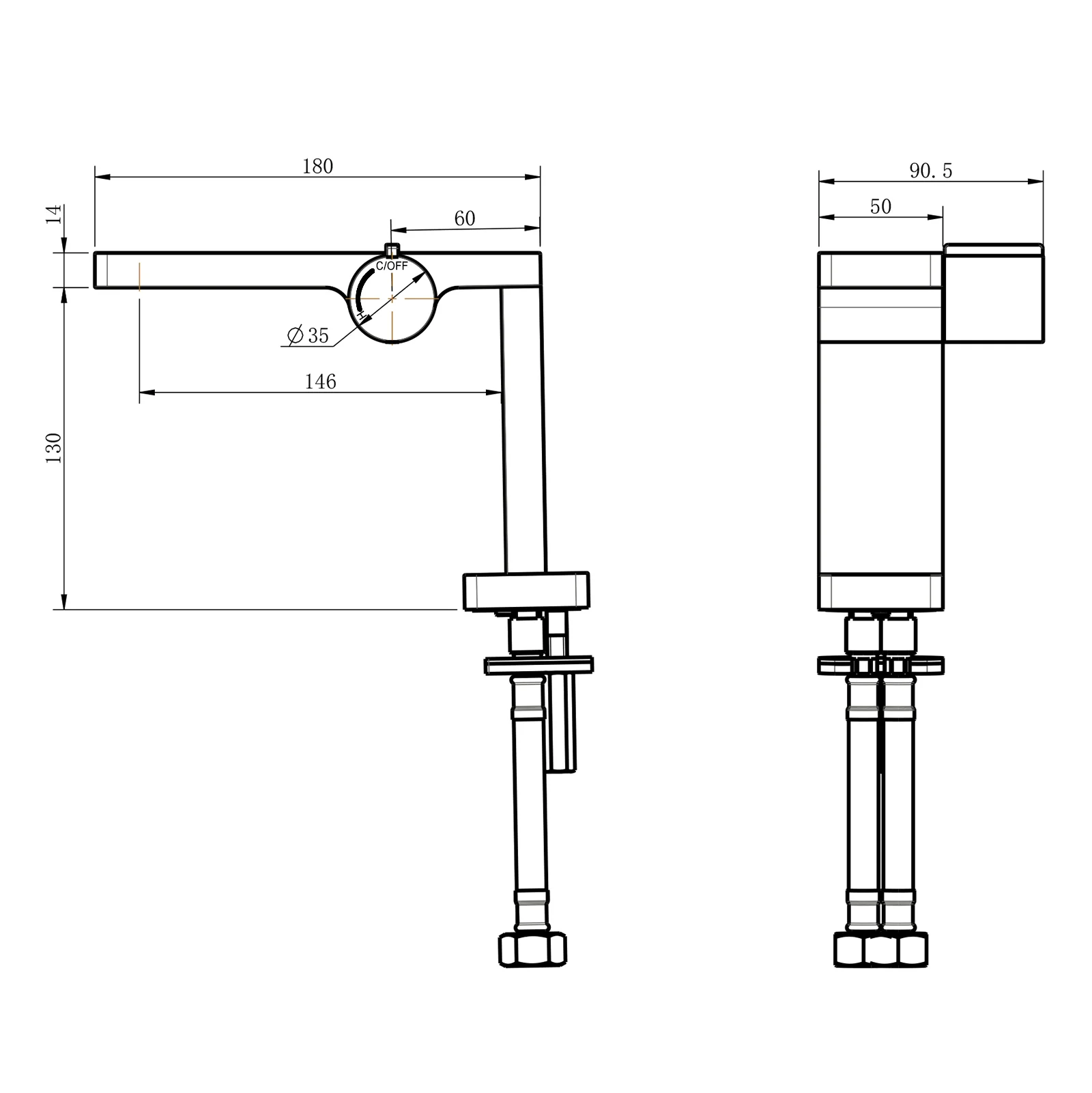 Design tvättställsblandare badblandare NT3110B - Image 7