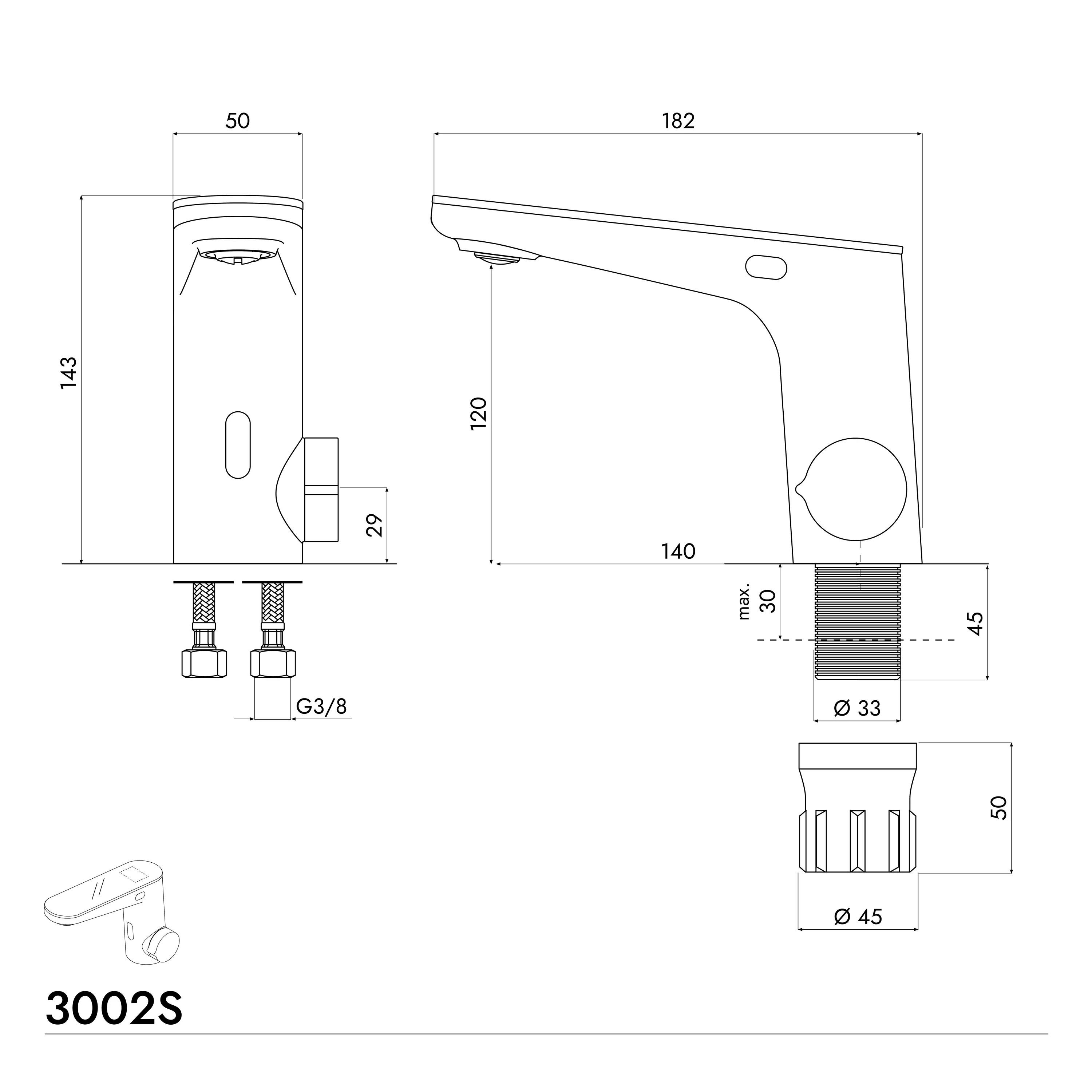 Sensor tvättställsblandare 3002S - Image 5
