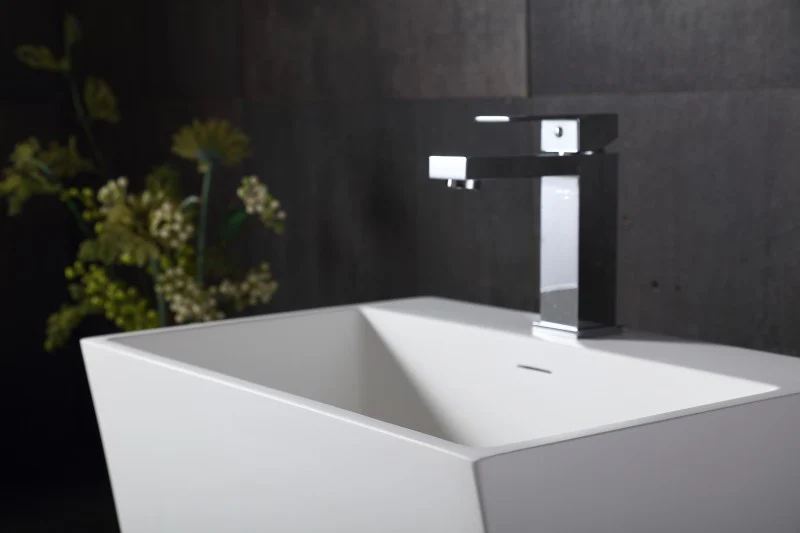TW18 vägghängd tvättställ i gjuten mineral - Image 3