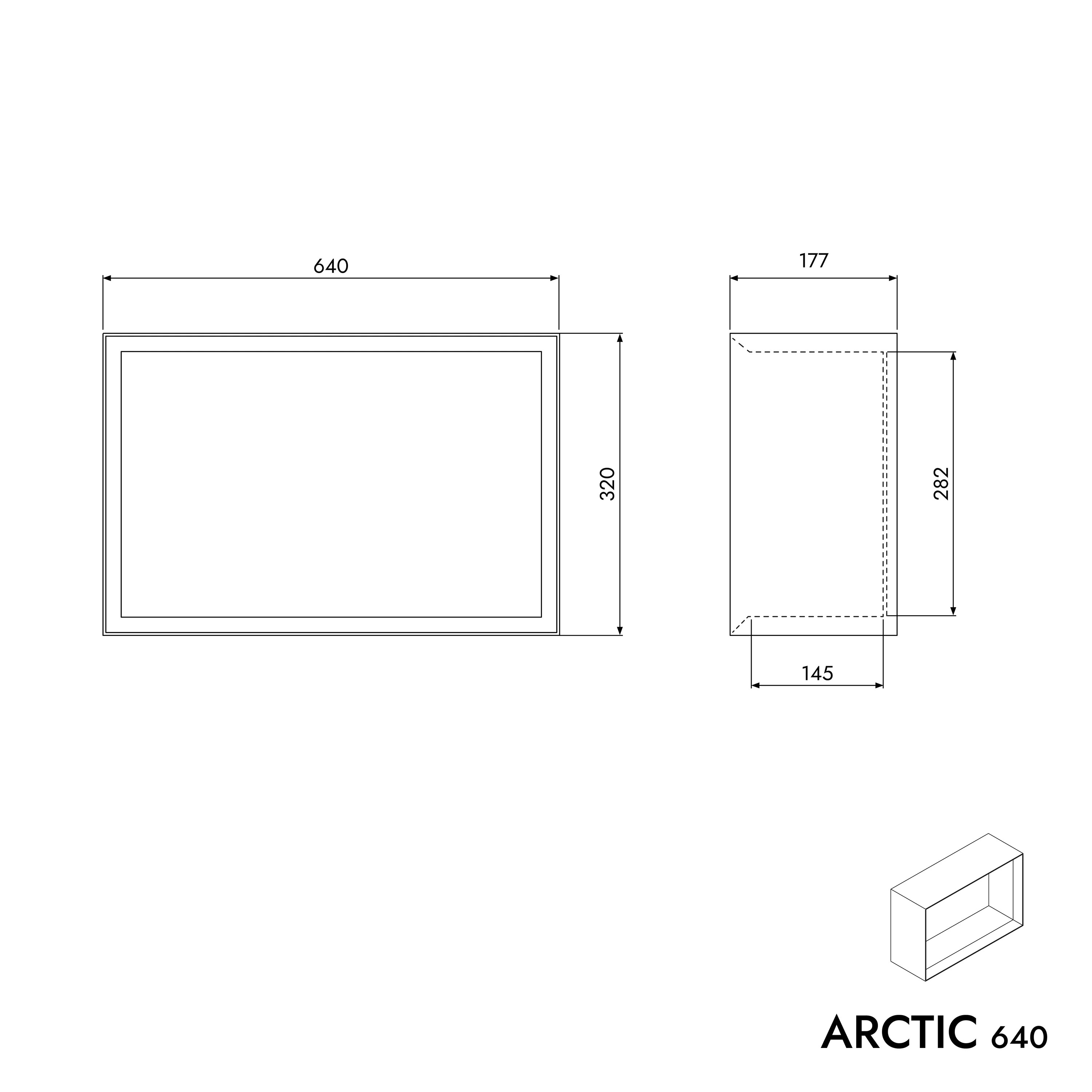 Vägghylla ARCTIC 640 - Image 4