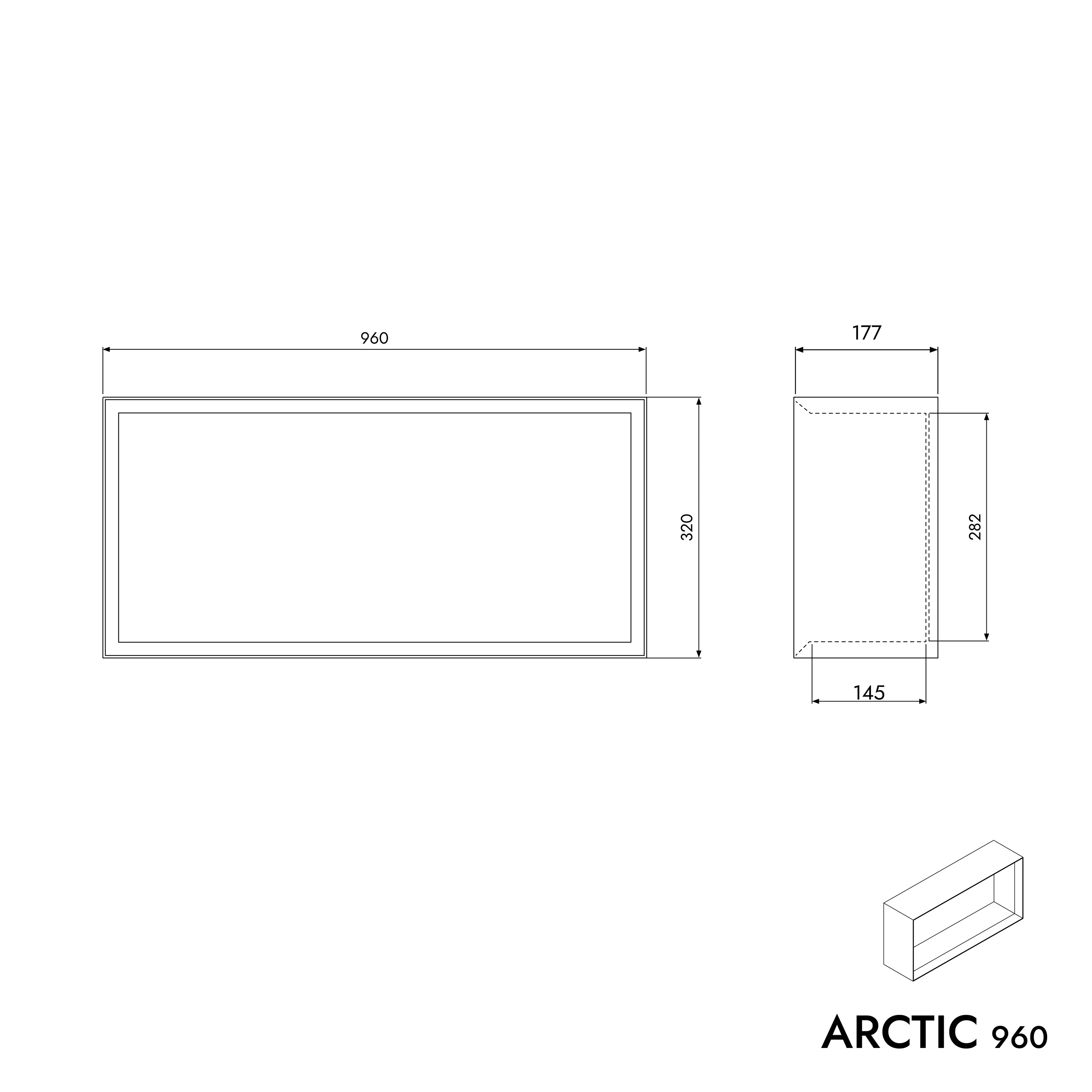 Vägghylla ARCTIC 960 - Image 3