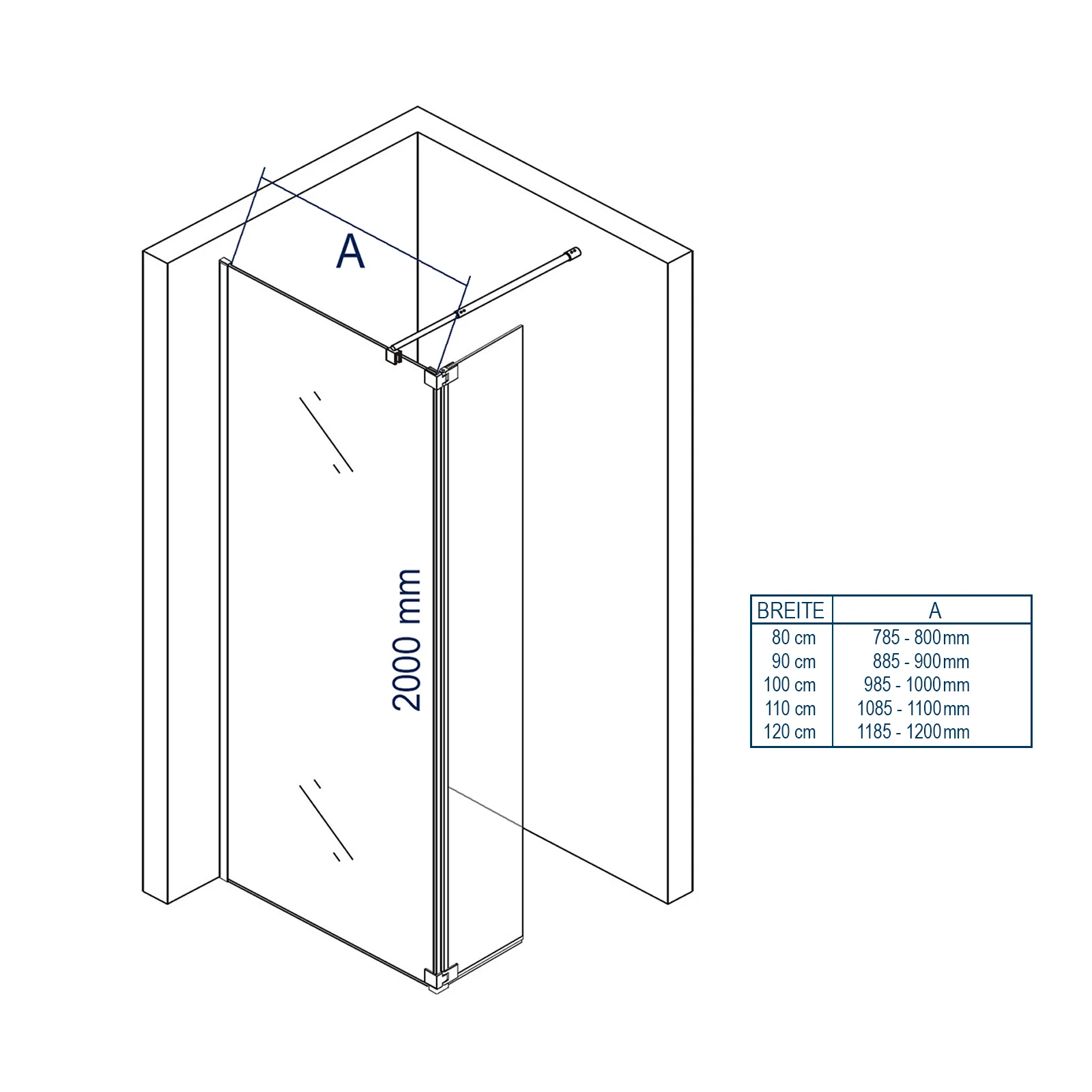 Duschvägg Walk-In-dusch Nano NT109 - Image 10
