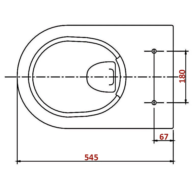 Vägghängd WC-toalett Nano NT2019 - Image 4
