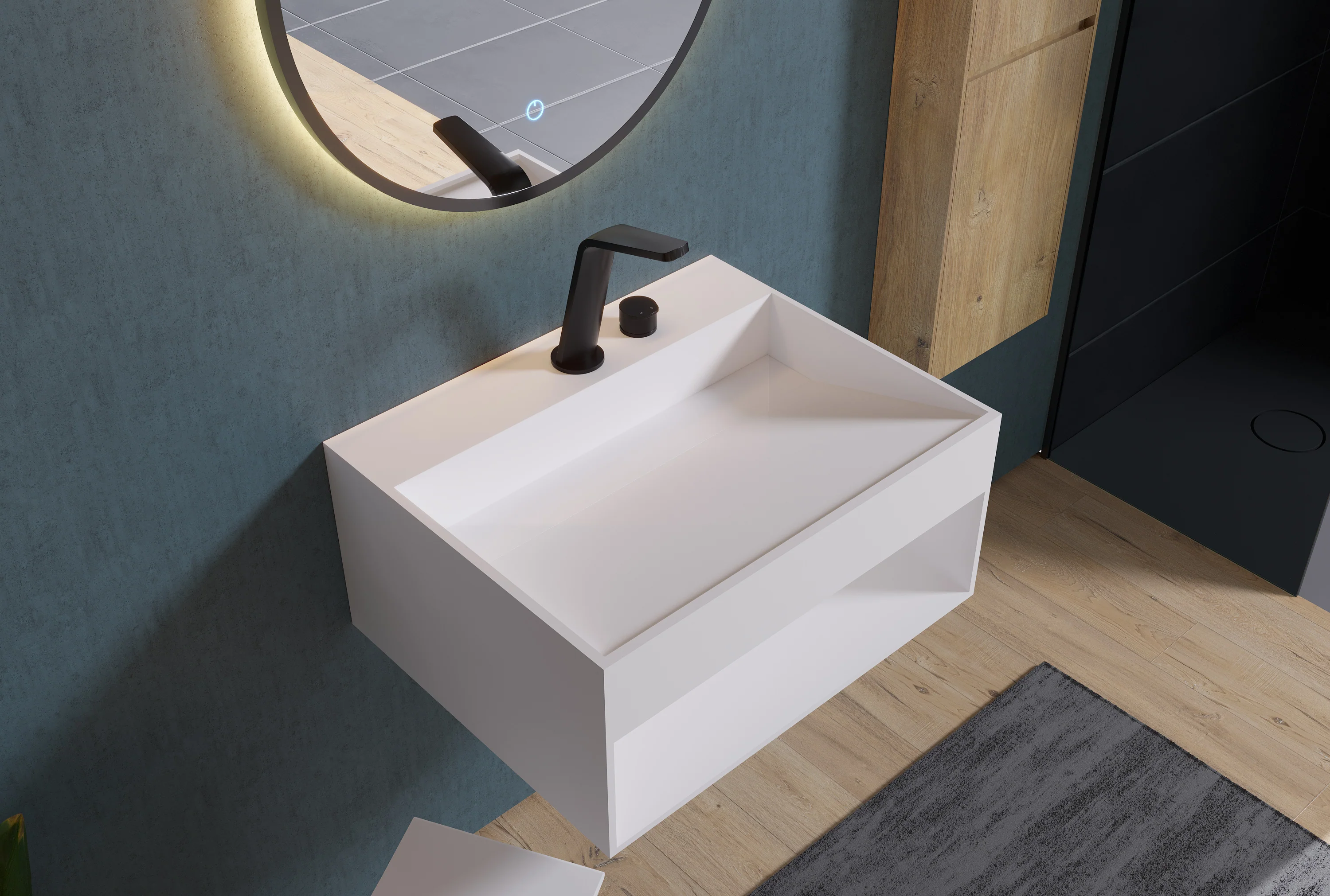 Vägghängt tvättställ TWG71 - Image 6