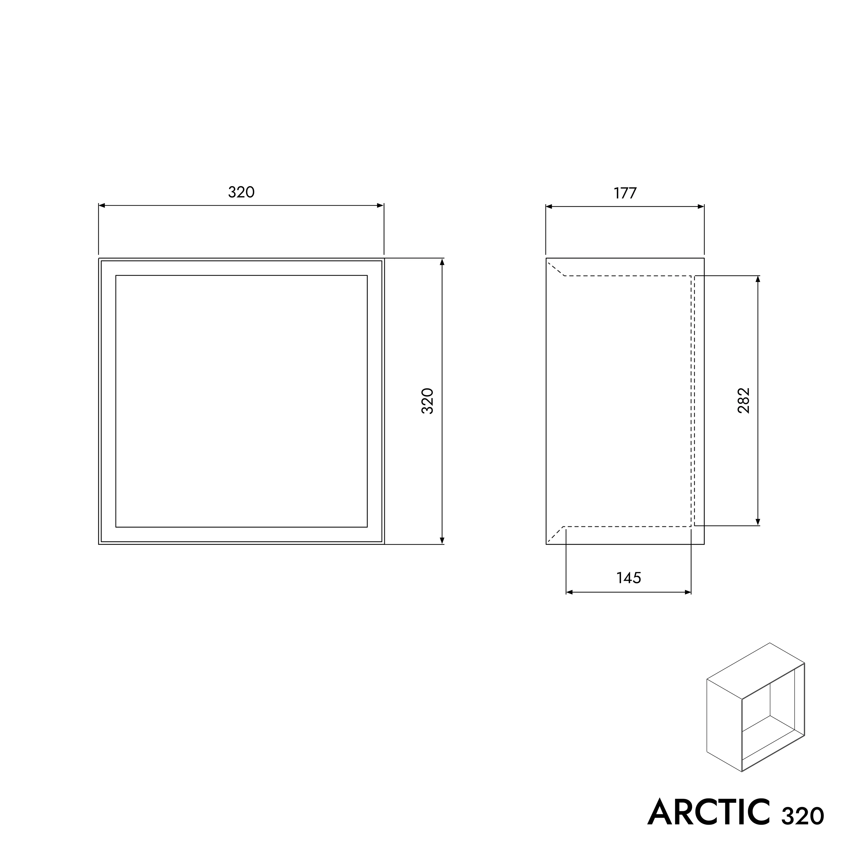 Vägghylla ARCTIC 320 - Image 5