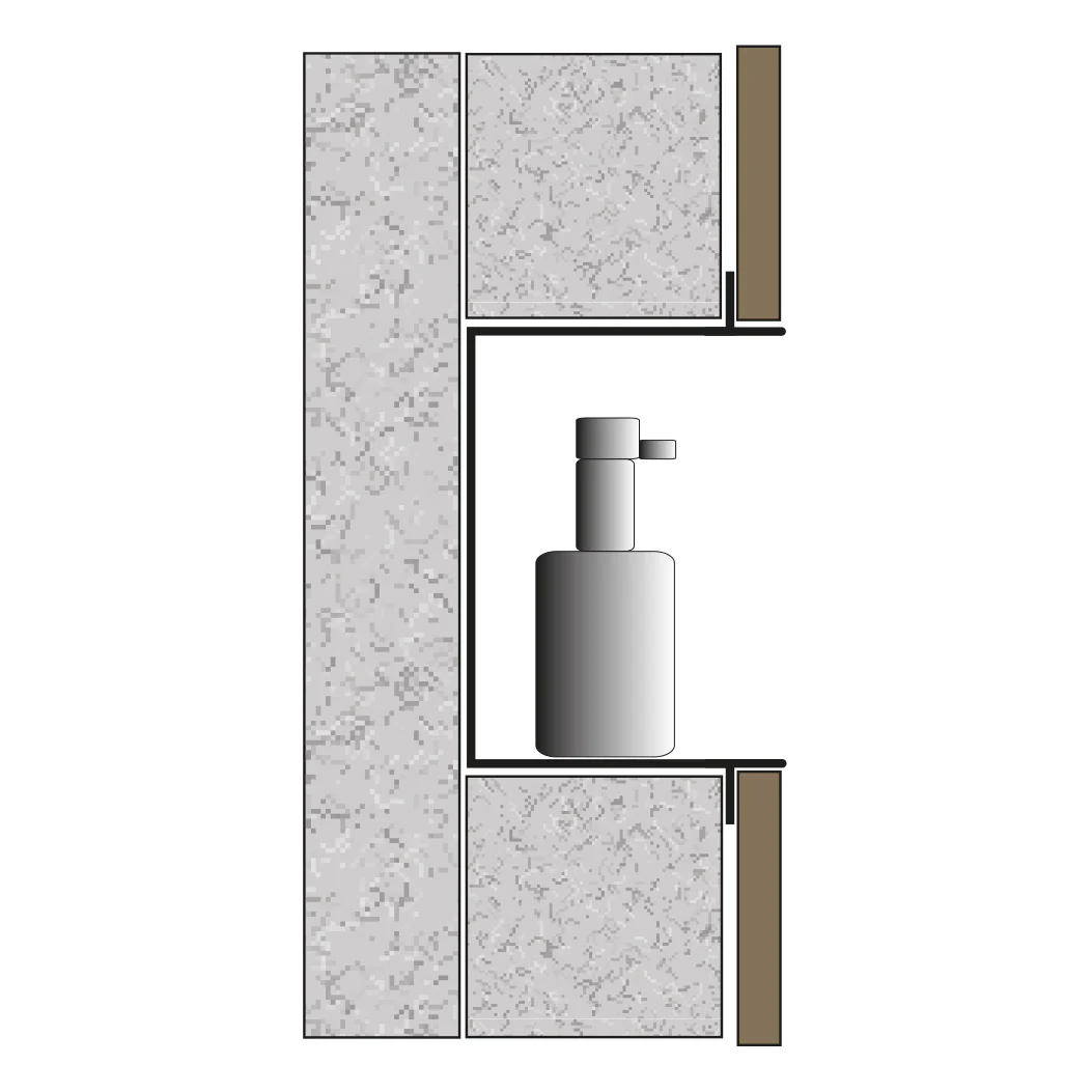 Väggnisch i rostfritt stål BS603010 - Image 12