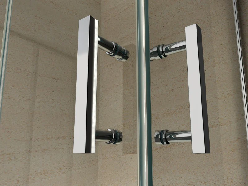 Vikbar duschvägg av nano-glas, EX213, 100 x 100 x 195 cm + duschkar - Image 7