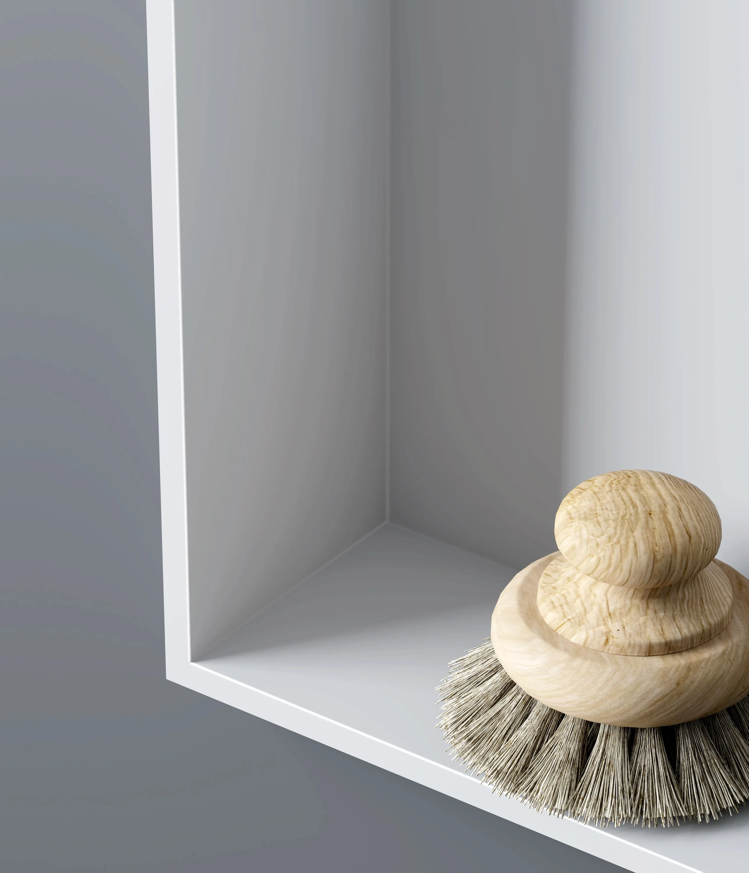 Vit väggnisch i mineralgjutgods BA2510 - Image 4