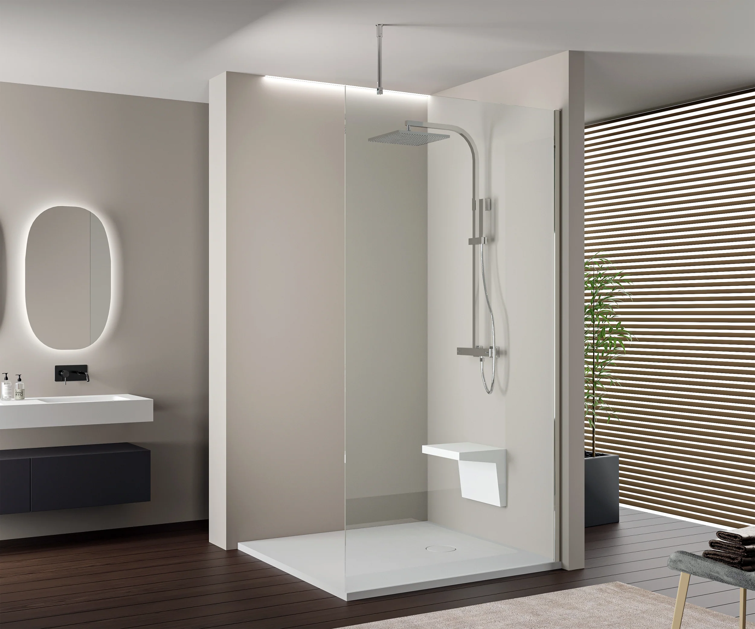 Walk-In 10 mm Super White Glass EX103 - Image 4