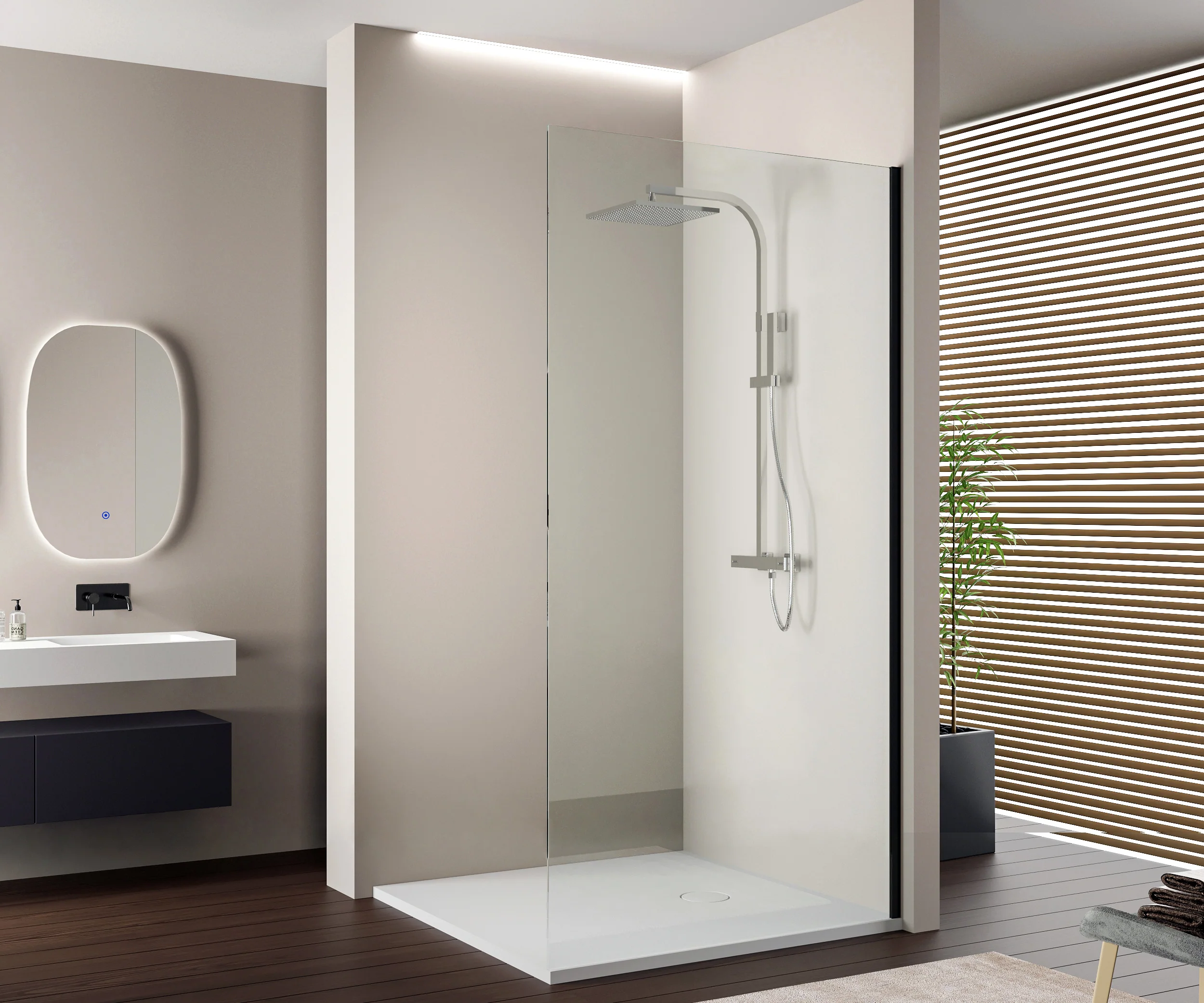 Walk-In 10 mm Super White Glass EX103 - Image 6