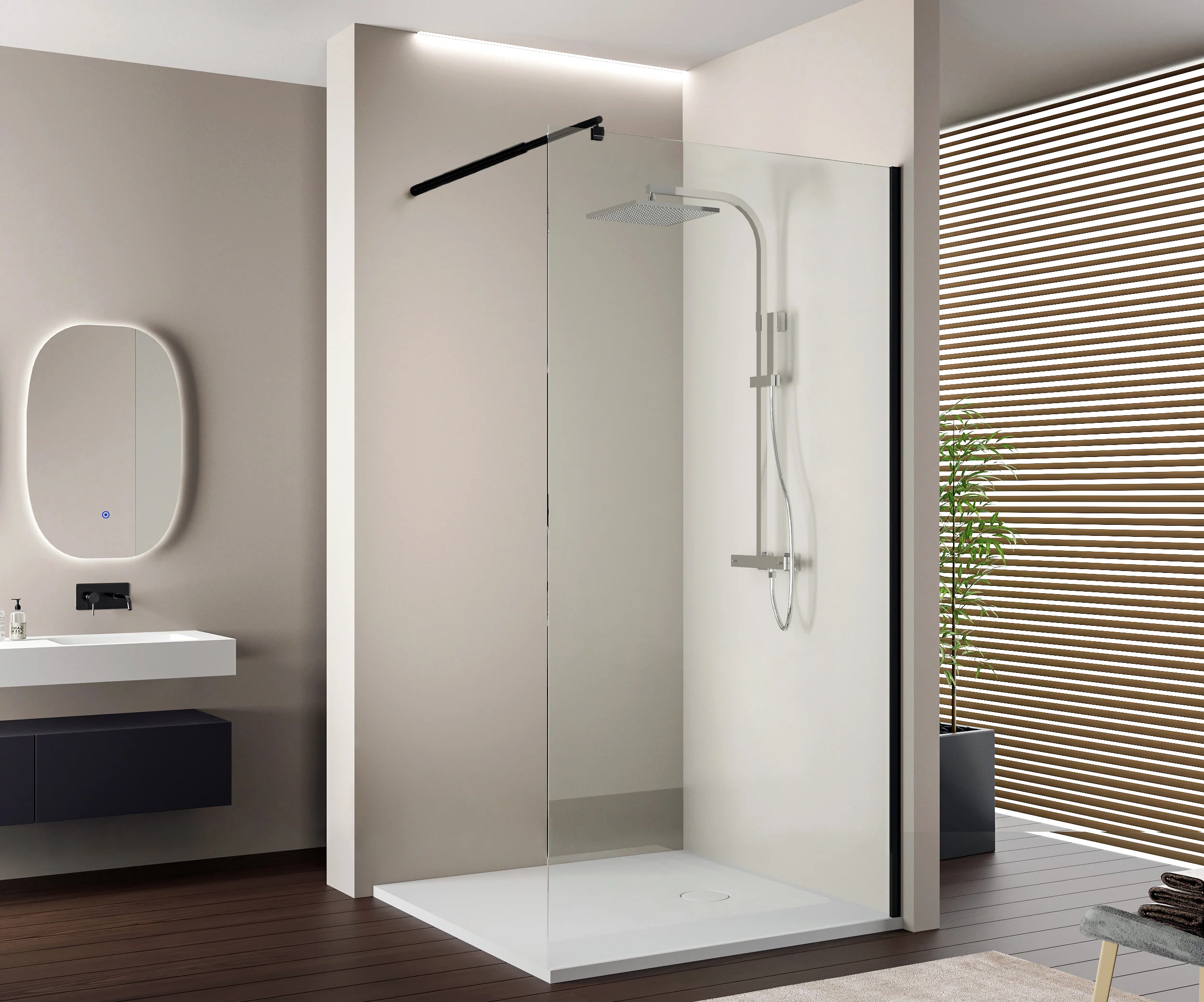 Walk-In 10 mm Super White Glass EX103 - Image 7