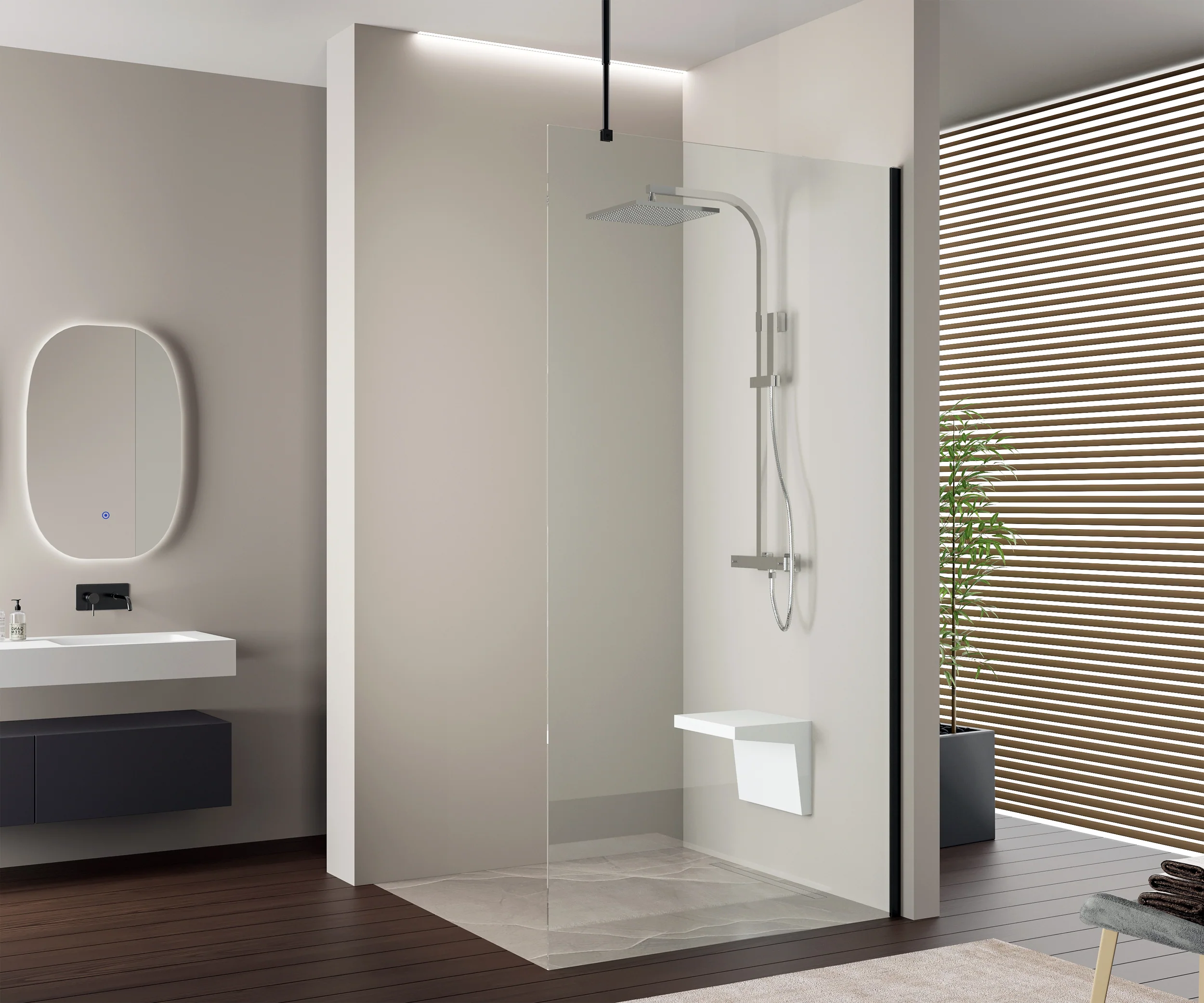 Walk-In 10 mm Super White Glass EX103 - Image 9