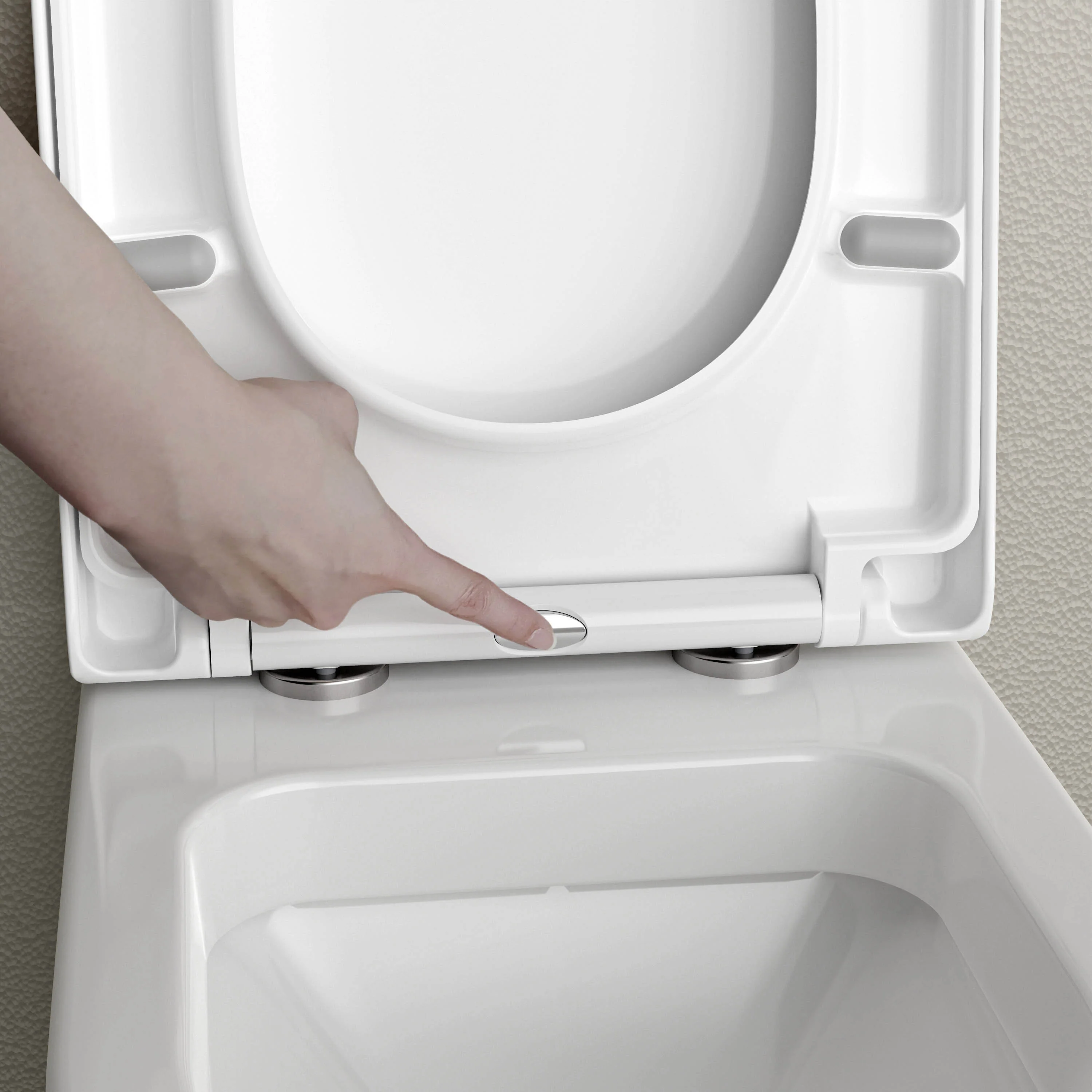 WC-lock U1002 med softclose-funktion (ersättningslock) - Image 4