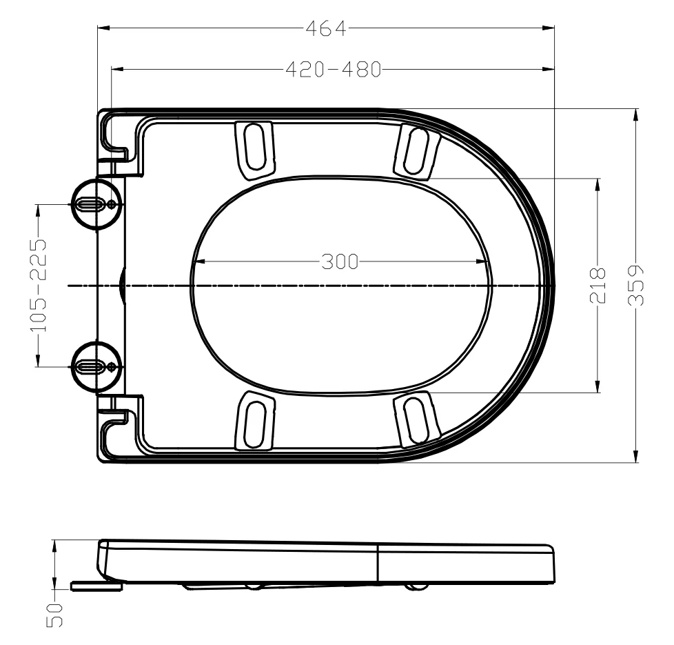 WC-sits Soft-Close U1002 - Image 23