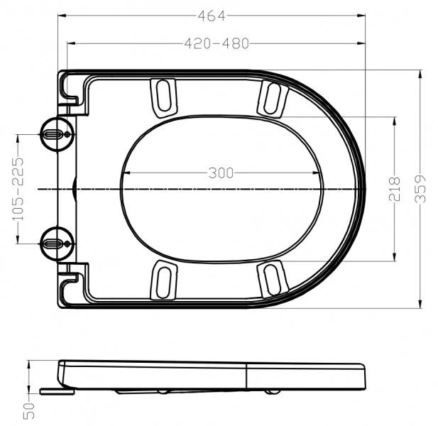 WC-stol WC-lock Softclose U1002 - Image 17